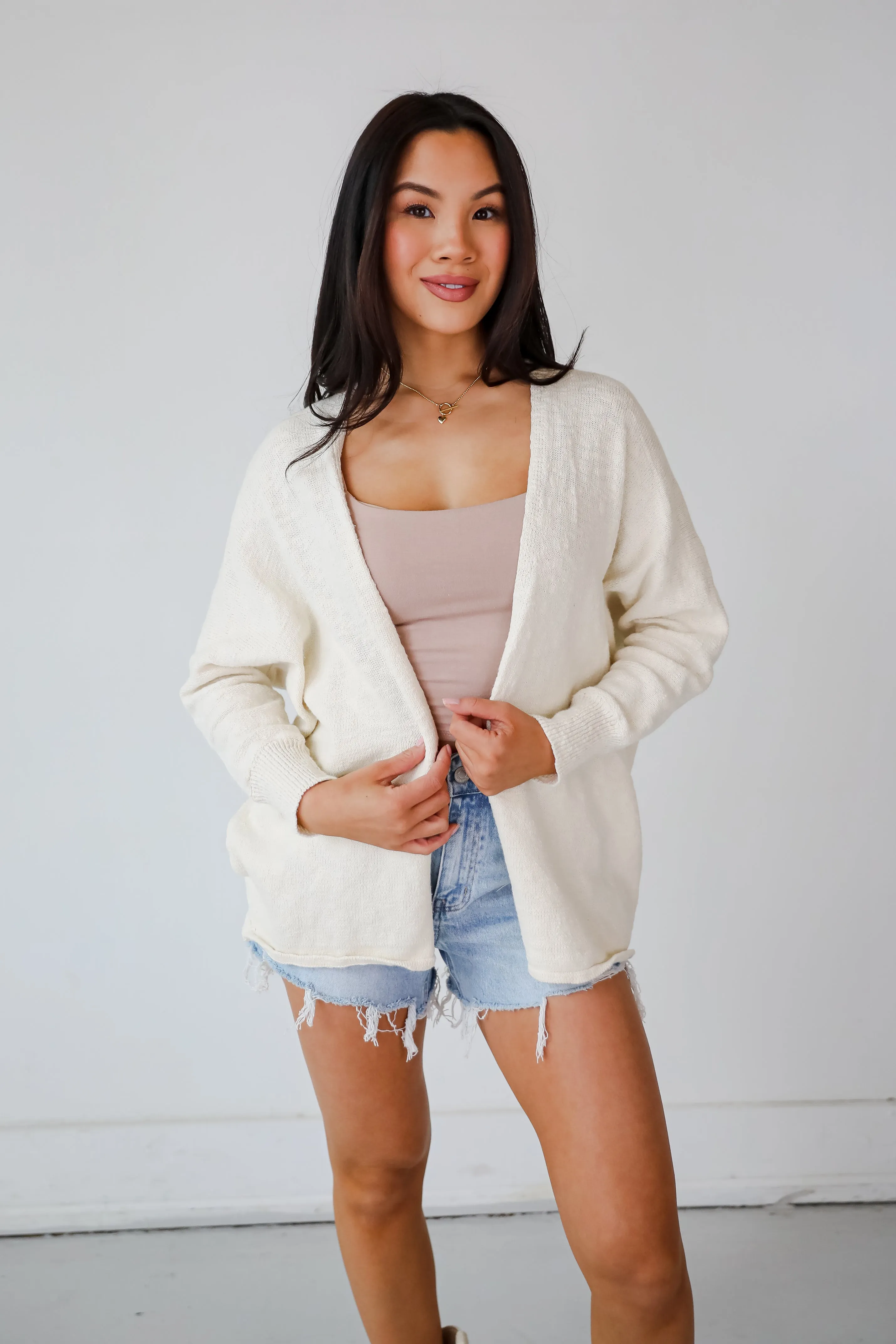 FINAL SALE - Easygoing Coziness Ivory Cardigan
