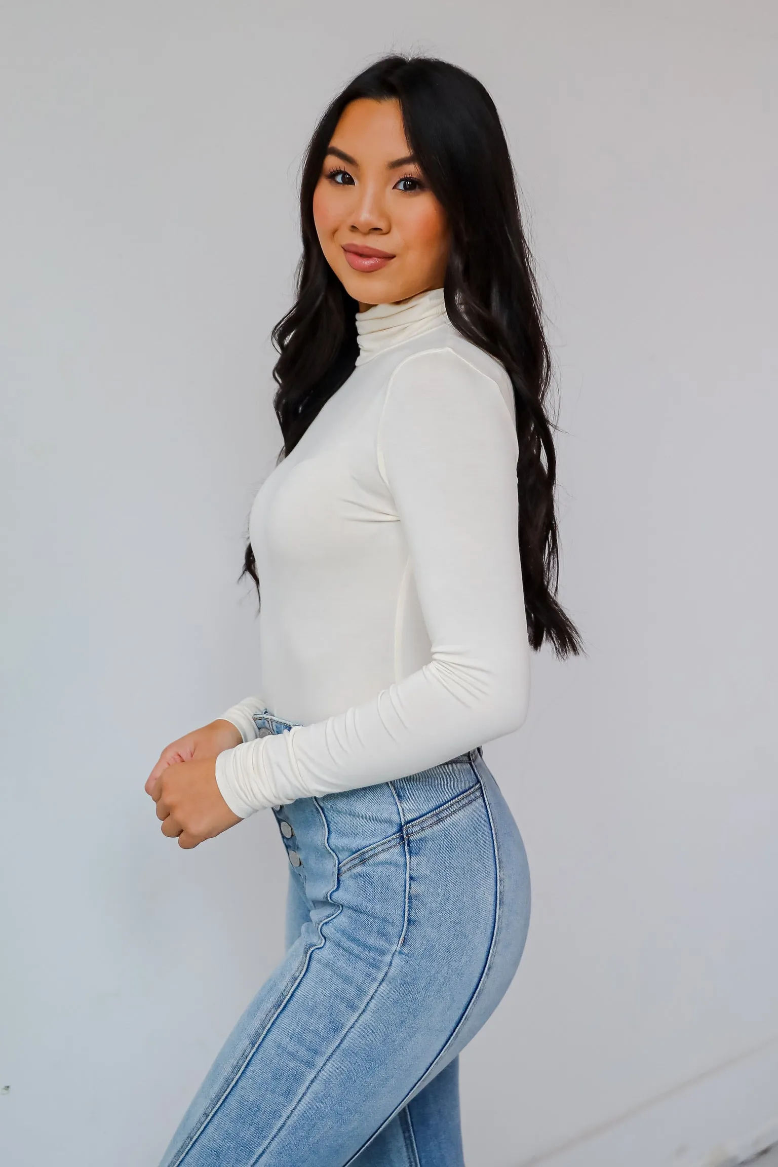 FINAL SALE - Kennedy Everyday Mock Neck Bodysuit - DOORBUSTER