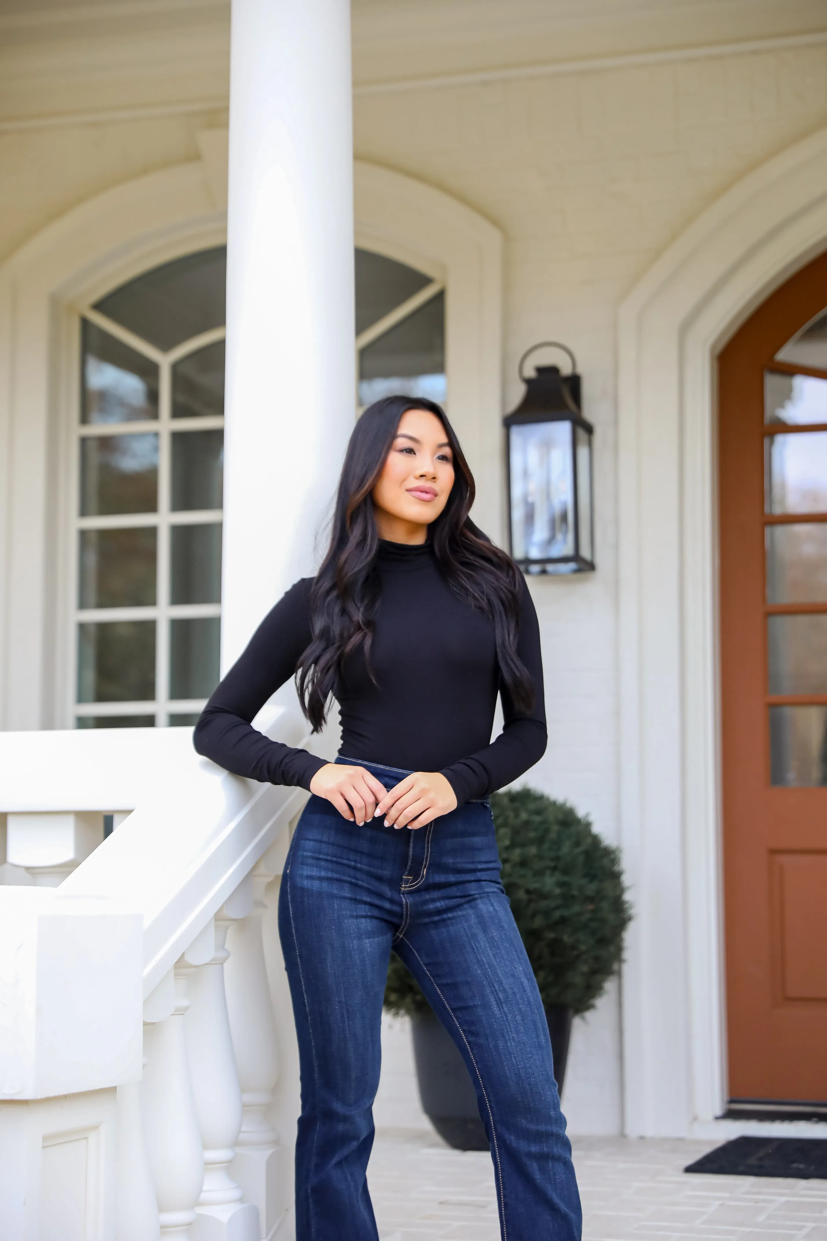 FINAL SALE - Kennedy Everyday Mock Neck Bodysuit - DOORBUSTER