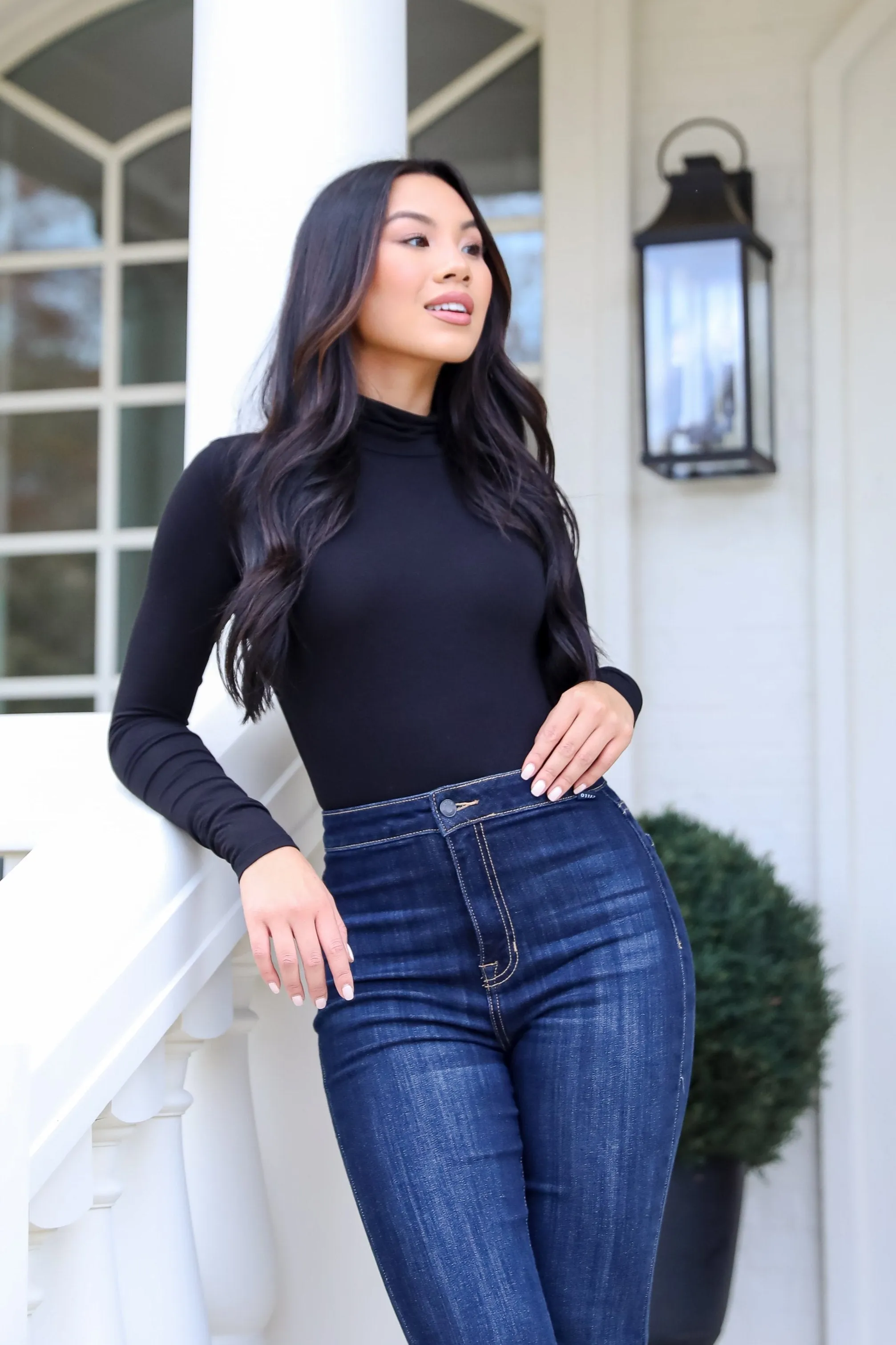 FINAL SALE - Kennedy Everyday Mock Neck Bodysuit - DOORBUSTER