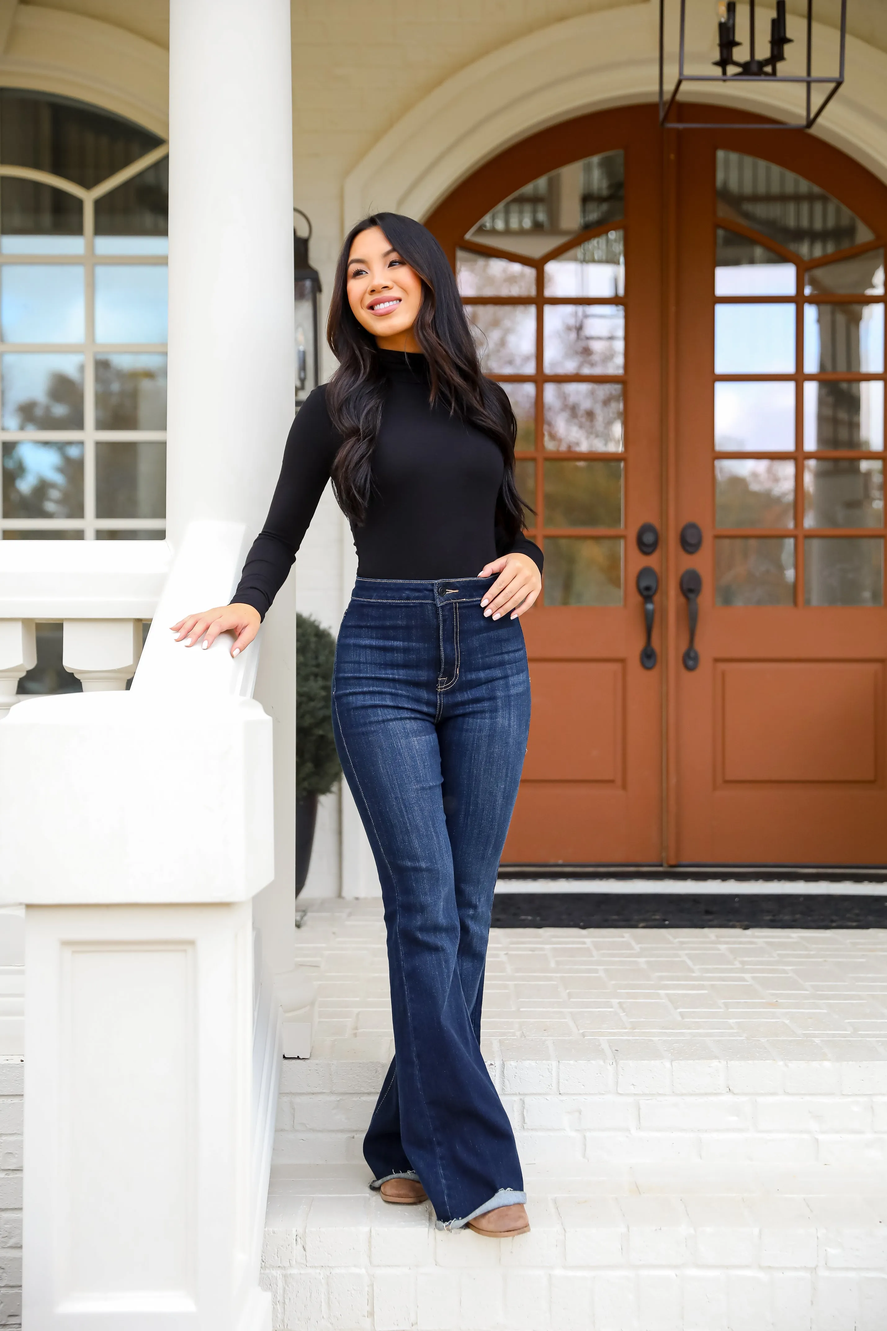 FINAL SALE - Kennedy Everyday Mock Neck Bodysuit - DOORBUSTER
