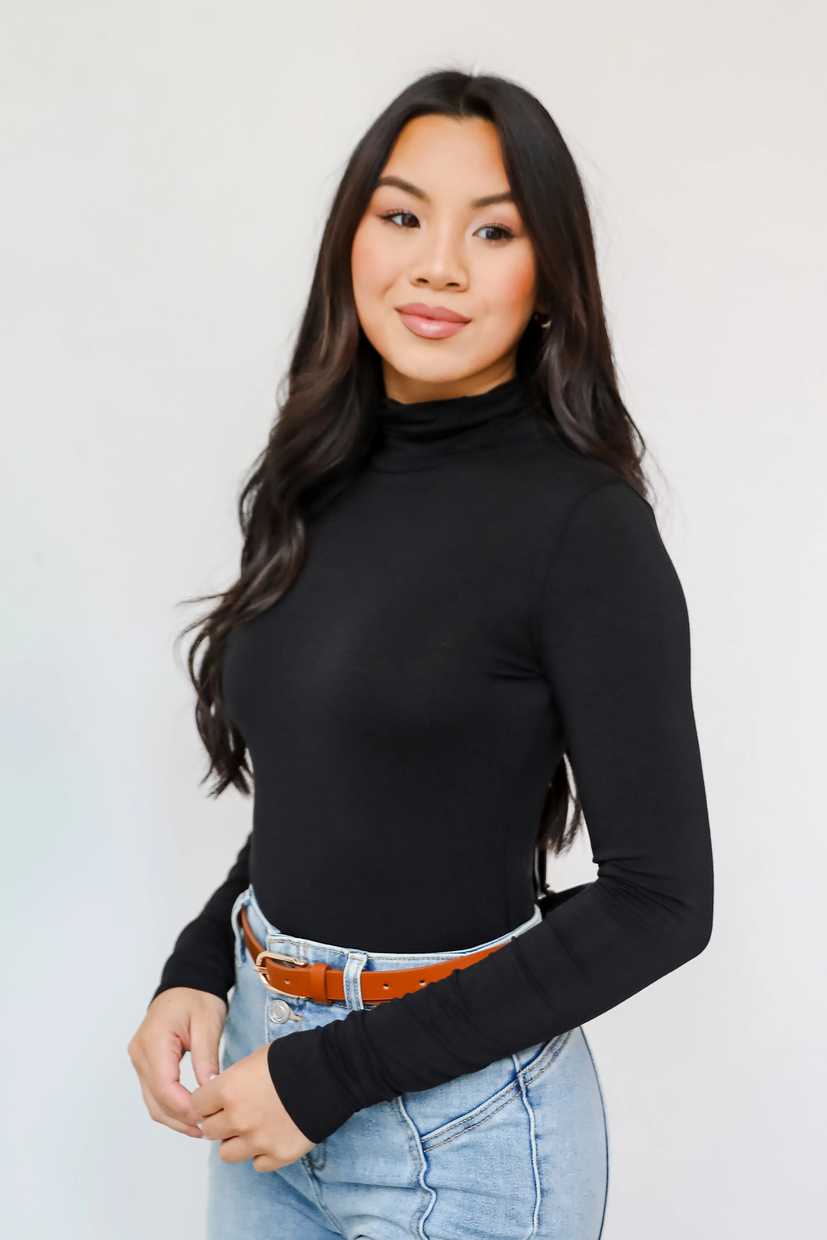 FINAL SALE - Kennedy Everyday Mock Neck Bodysuit - DOORBUSTER