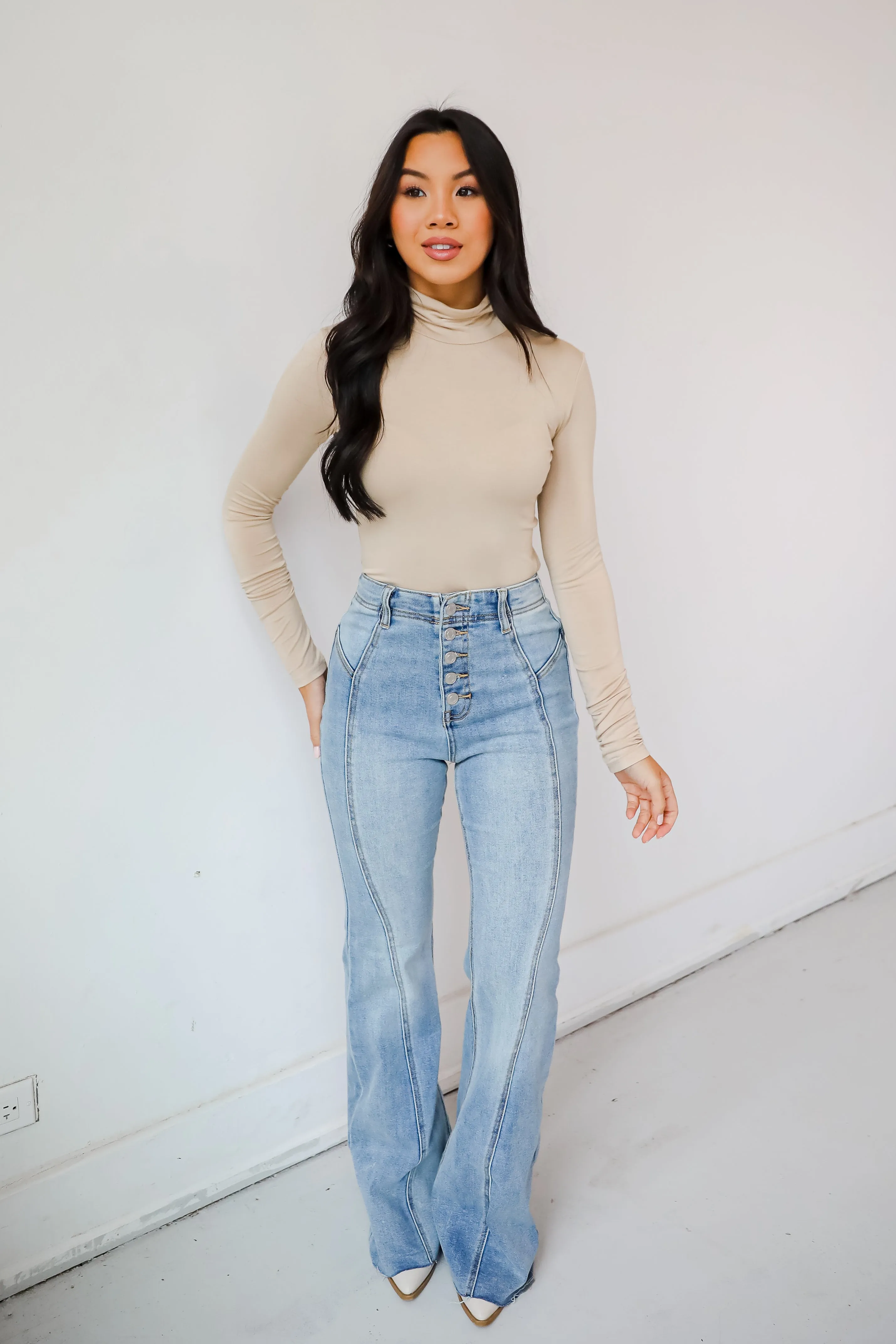 FINAL SALE - Kennedy Everyday Mock Neck Bodysuit - DOORBUSTER