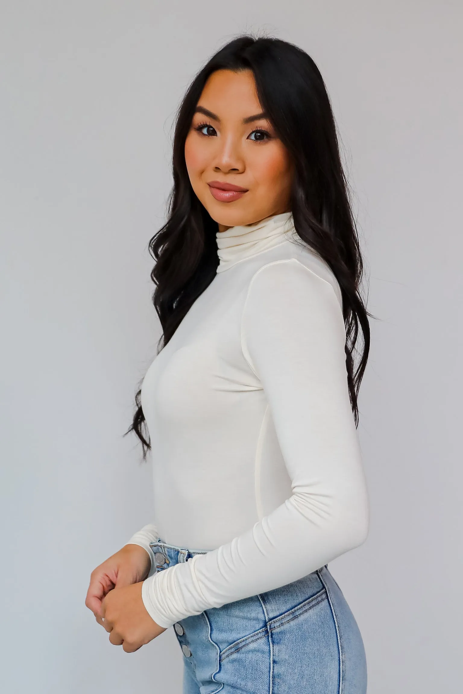 FINAL SALE - Kennedy Everyday Mock Neck Bodysuit - DOORBUSTER