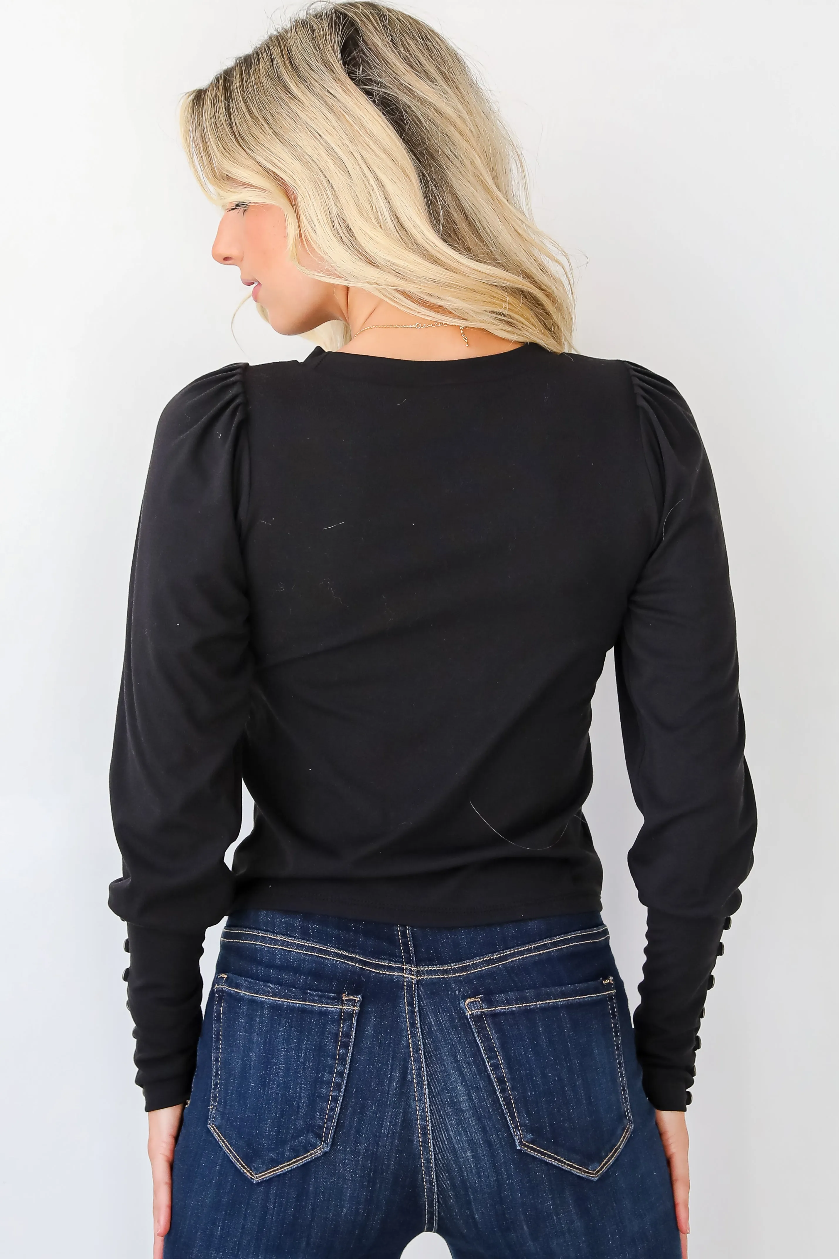 FINAL SALE - Luxury Sweetness Black Knit Top