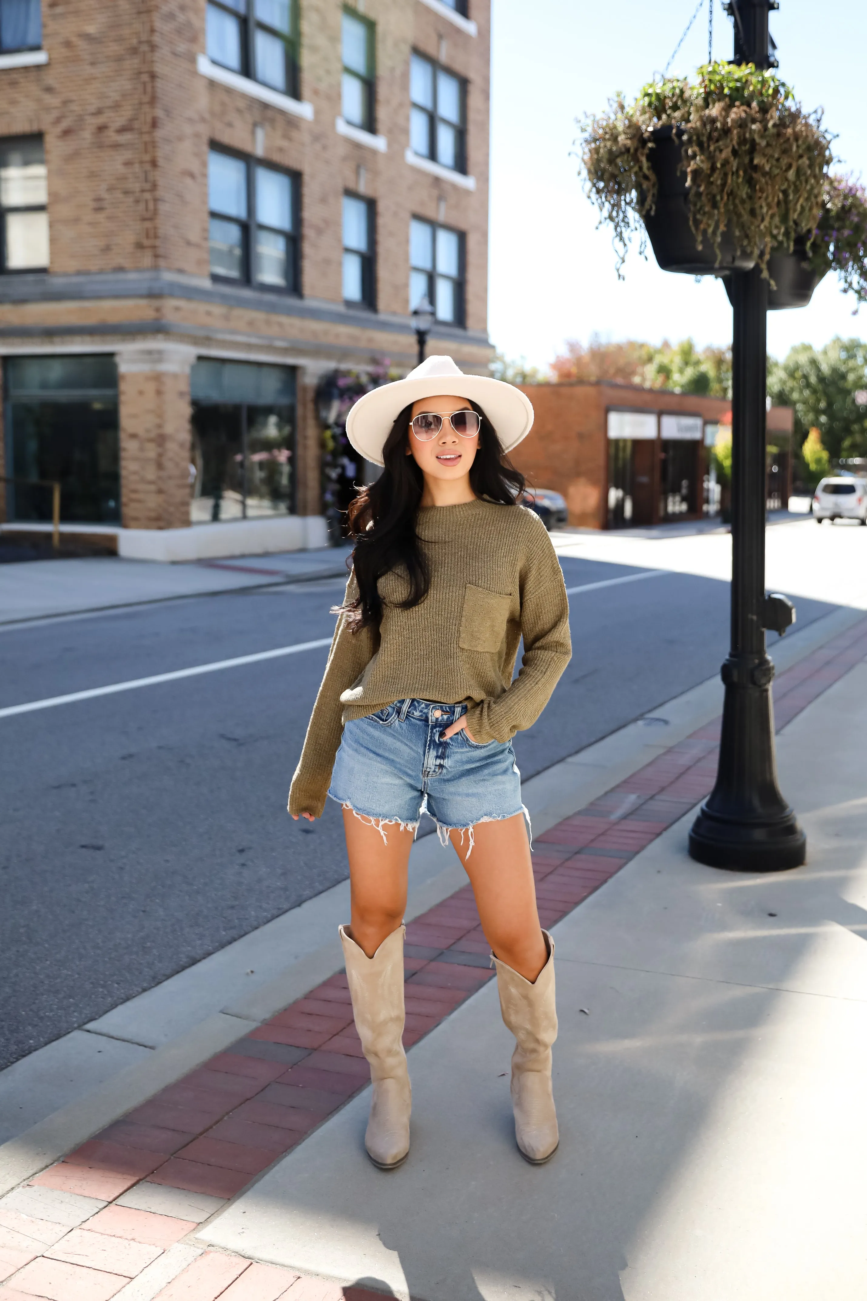 FINAL SALE - Maximum Cozy Olive Lightweight Knit Sweater