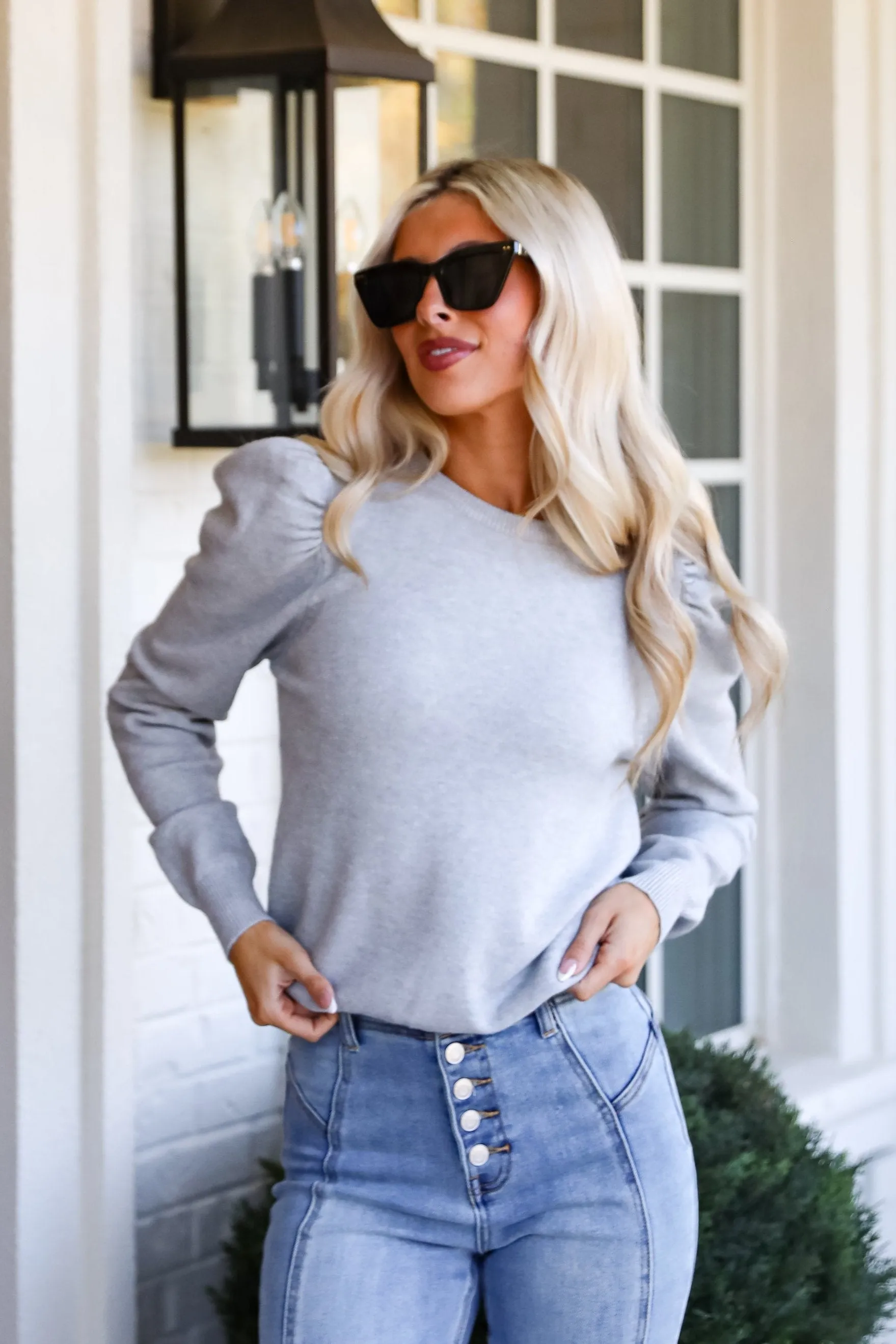 FINAL SALE - Perfected Comfort Heather Grey Sweater