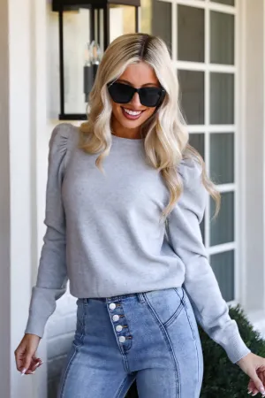 FINAL SALE - Perfected Comfort Heather Grey Sweater