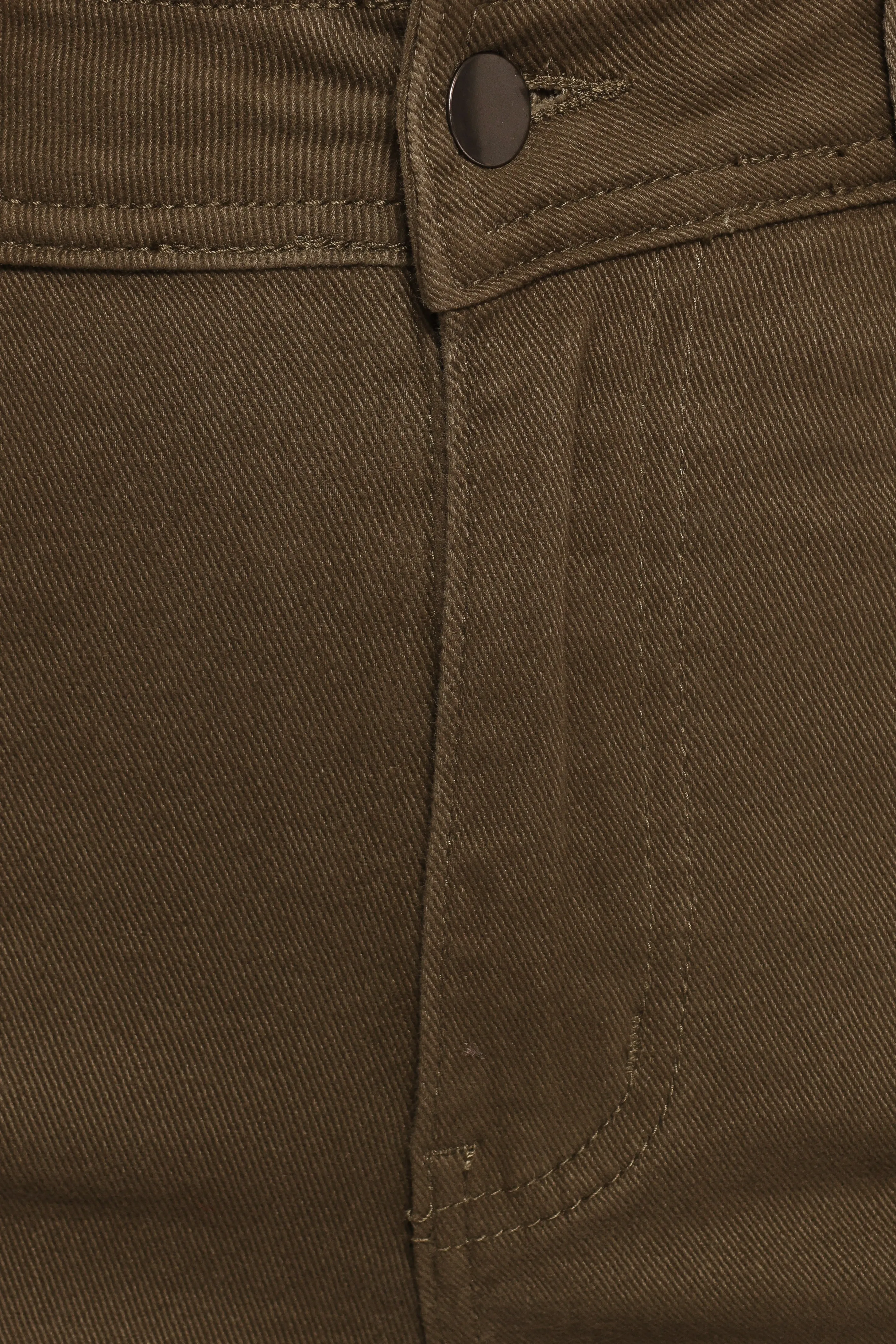 Georgette High Waisted Straight Leg Pants - Olive