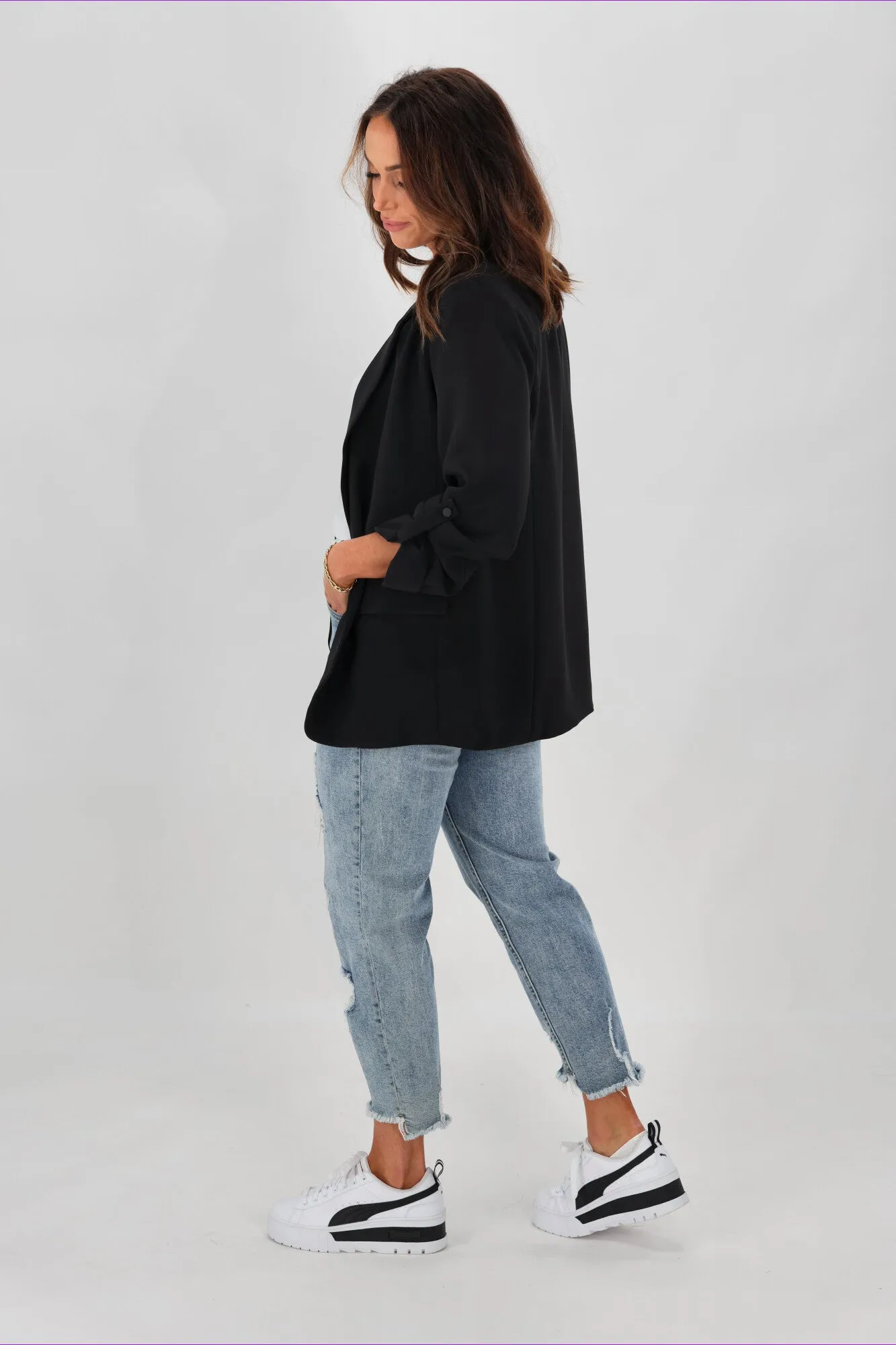 Gloss by Shine On Leone Blazer Black