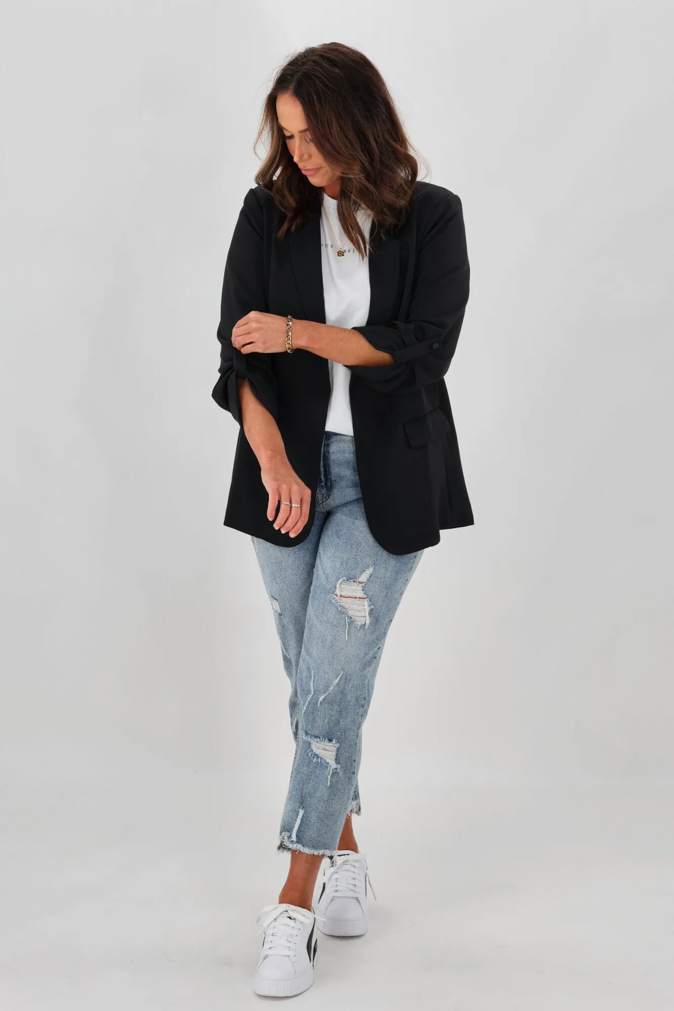 Gloss by Shine On Leone Blazer Black