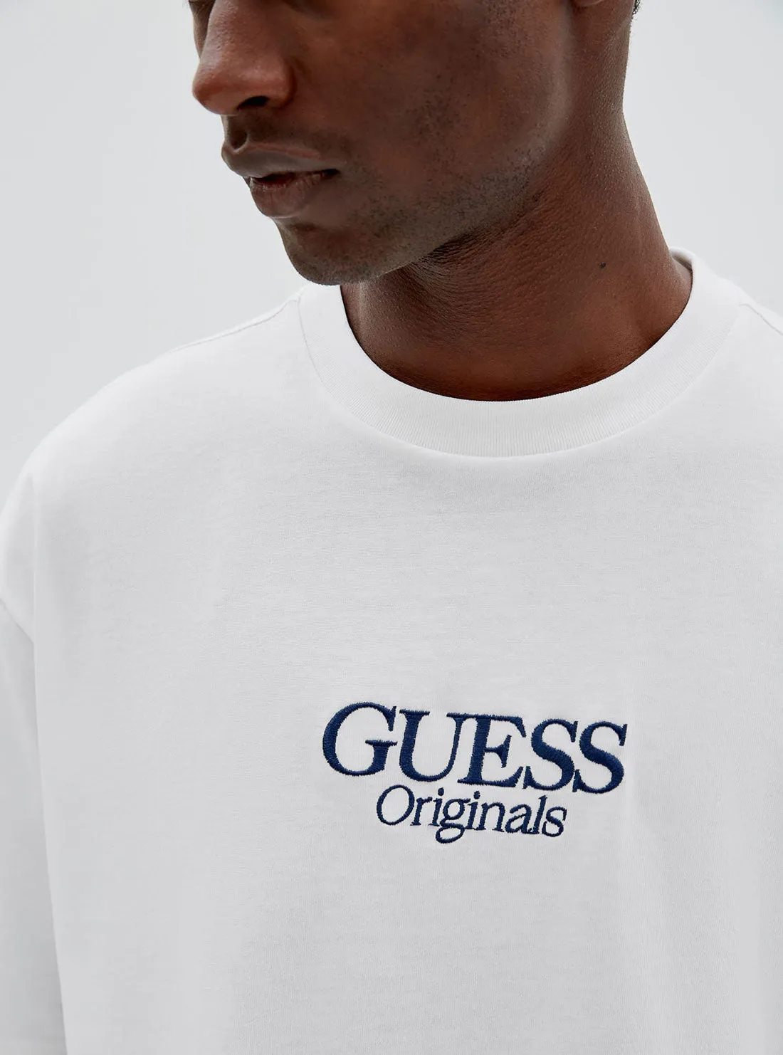 GUESS Originals Austin Logo T-Shirt in White