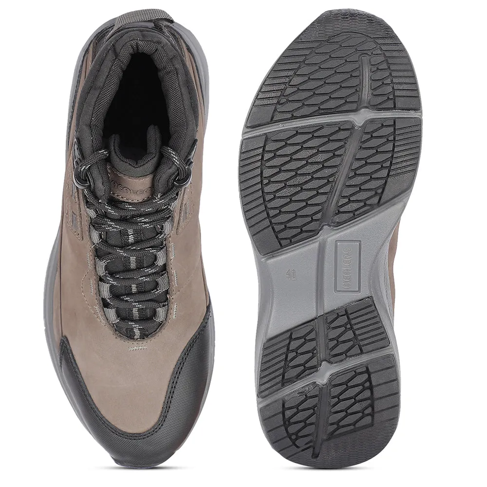 Healers Casual Grey Lacing Shoes For Men A576-01 By Liberty