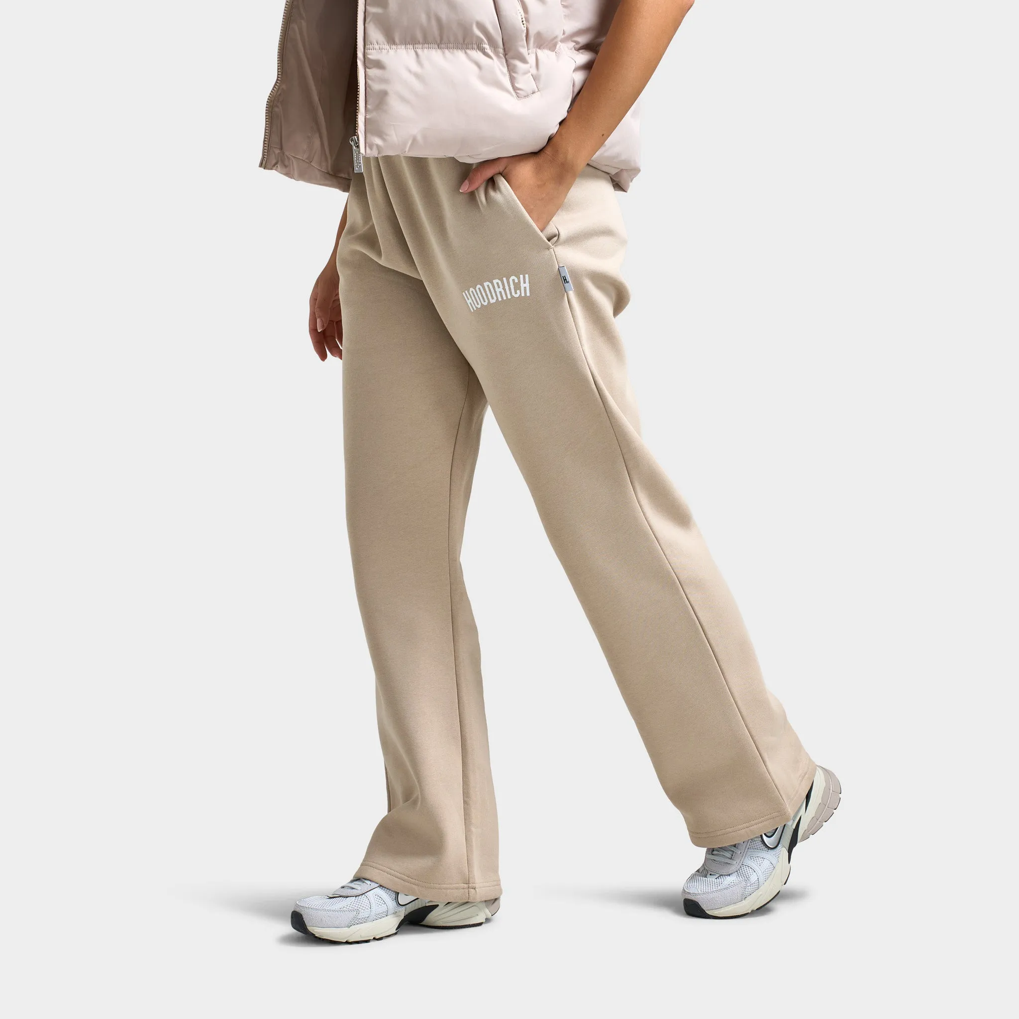 Hoodrich Women's Storm Wide Leg Jogger Oxford Tan / White
