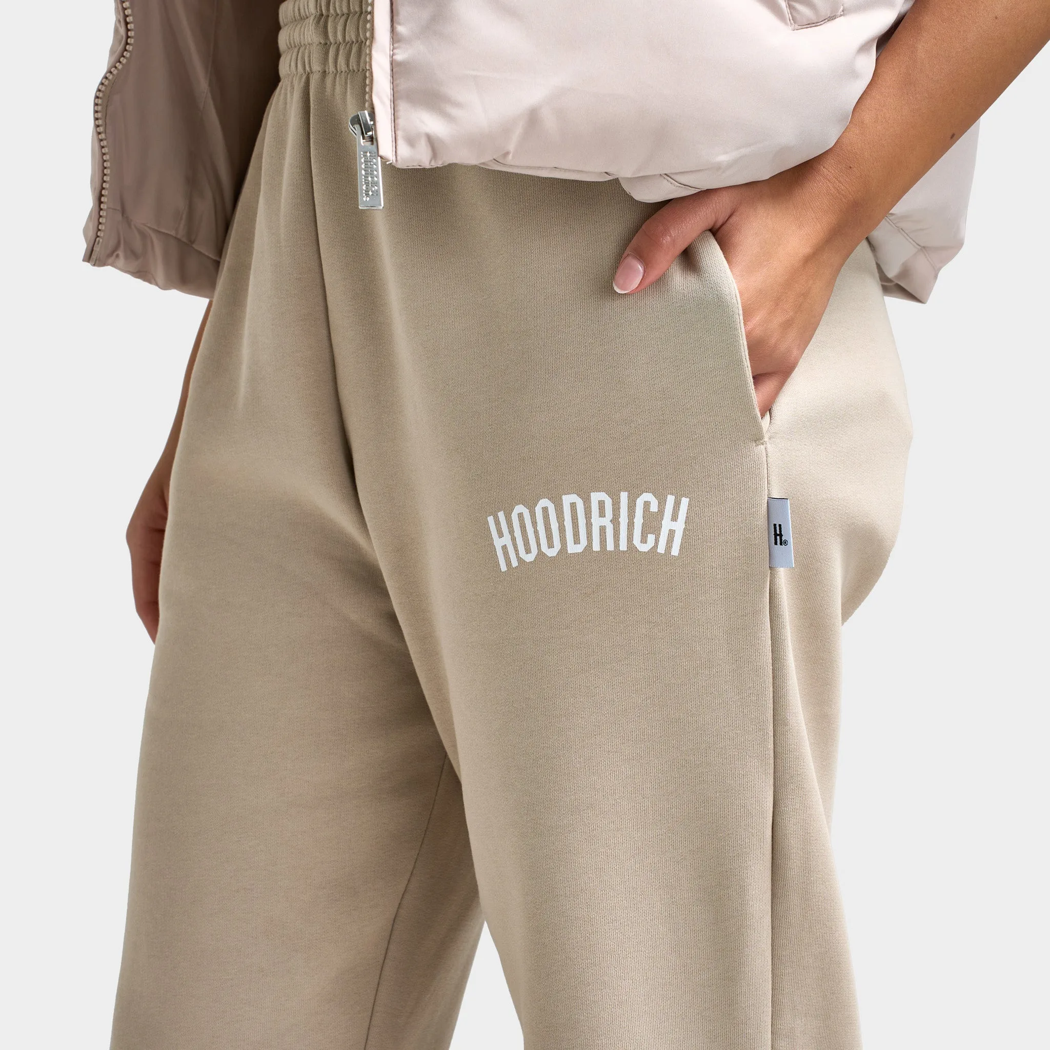 Hoodrich Women's Storm Wide Leg Jogger Oxford Tan / White