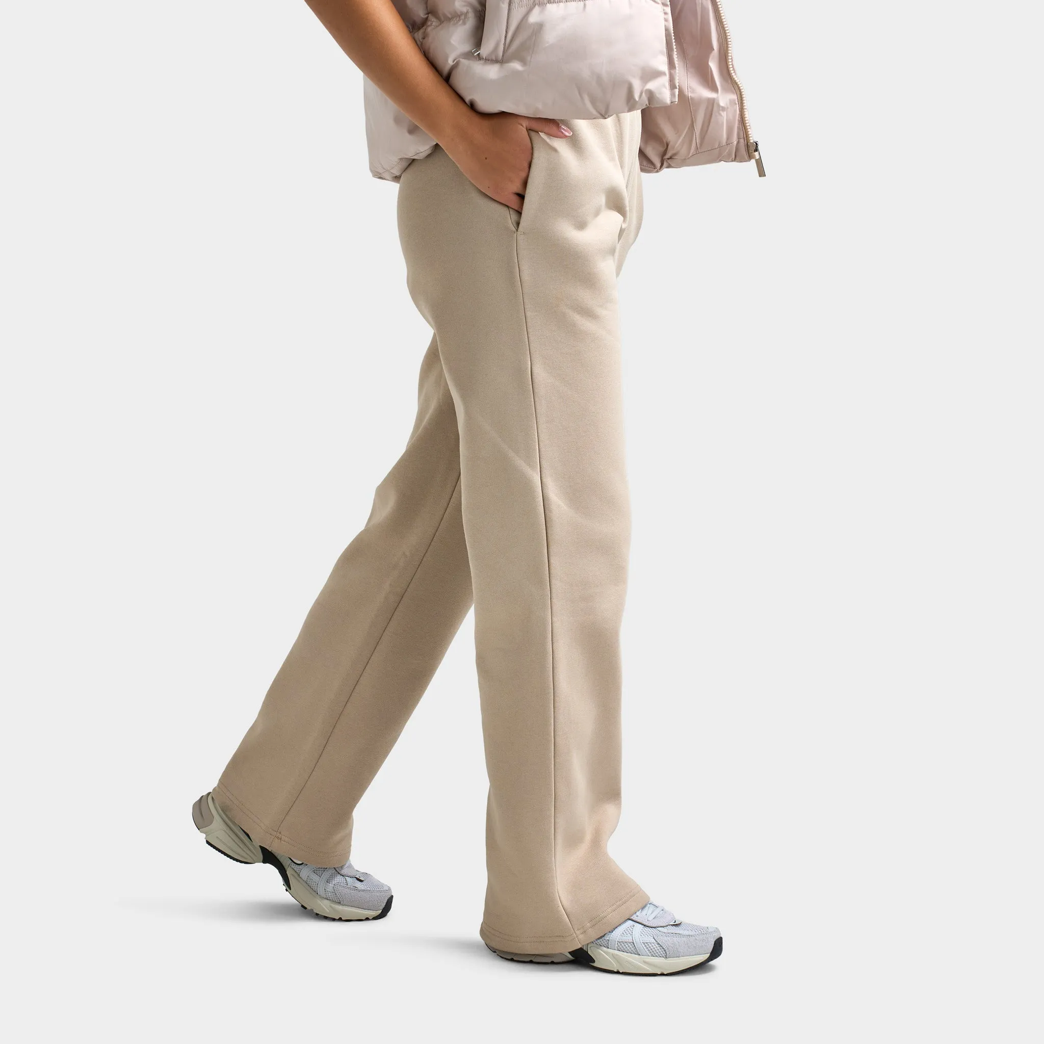 Hoodrich Women's Storm Wide Leg Jogger Oxford Tan / White