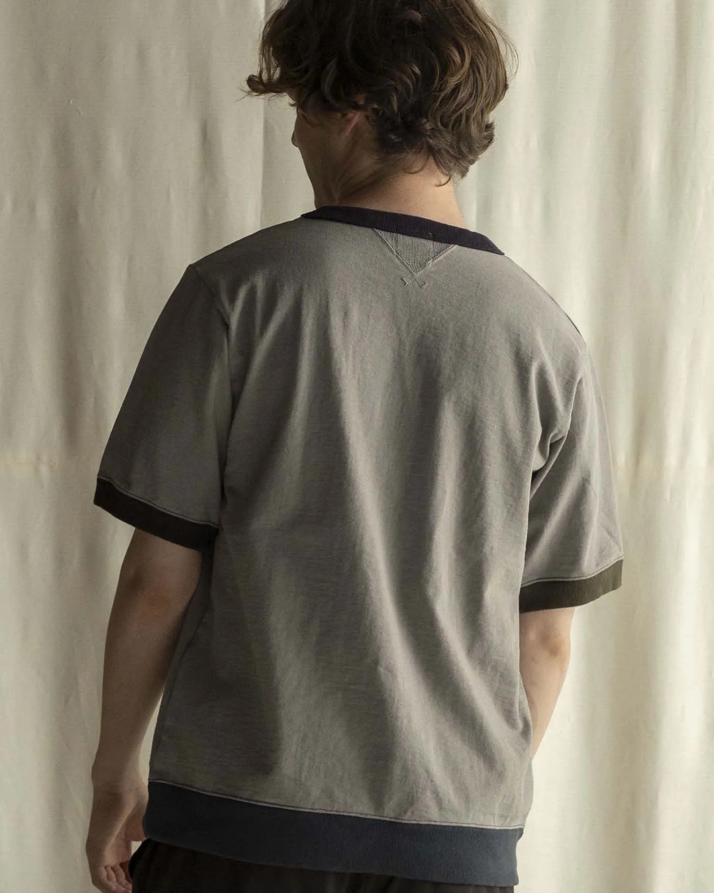 Jackman Dotsume Rib Tee - Grey / 4C