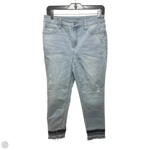 Jeans Flared By Chicos In Blue Denim, Size: 4