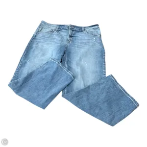 Jeans Flared By Clothes Mentor In Blue Denim, Size: 18