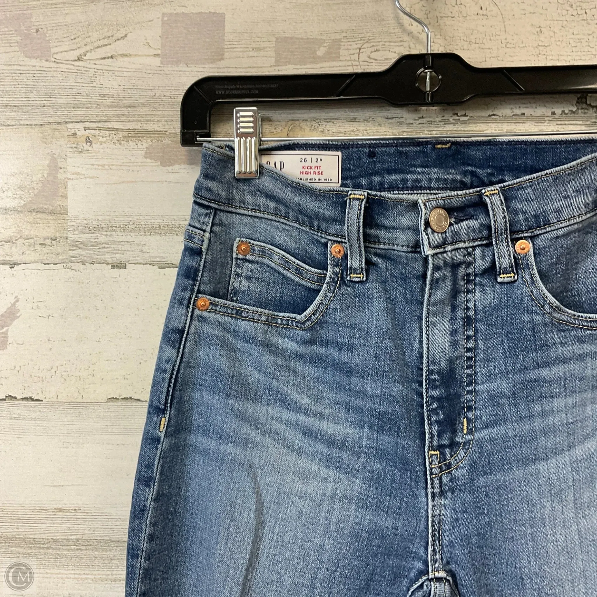 Jeans Flared By Gap In Blue Denim, Size: 2