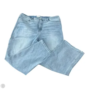 Jeans Flared By Good American In Blue Denim, Size: 20