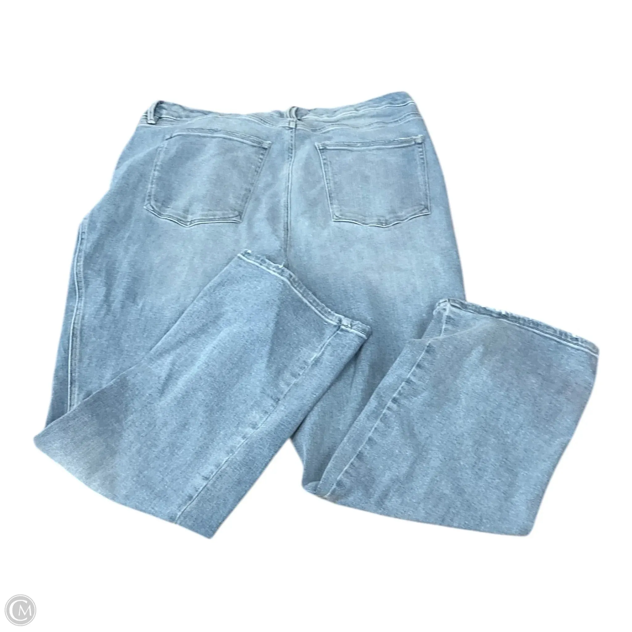 Jeans Flared By Good American In Blue Denim, Size: 20