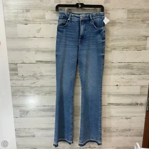 Jeans Flared By Good American In Blue Denim, Size: 4