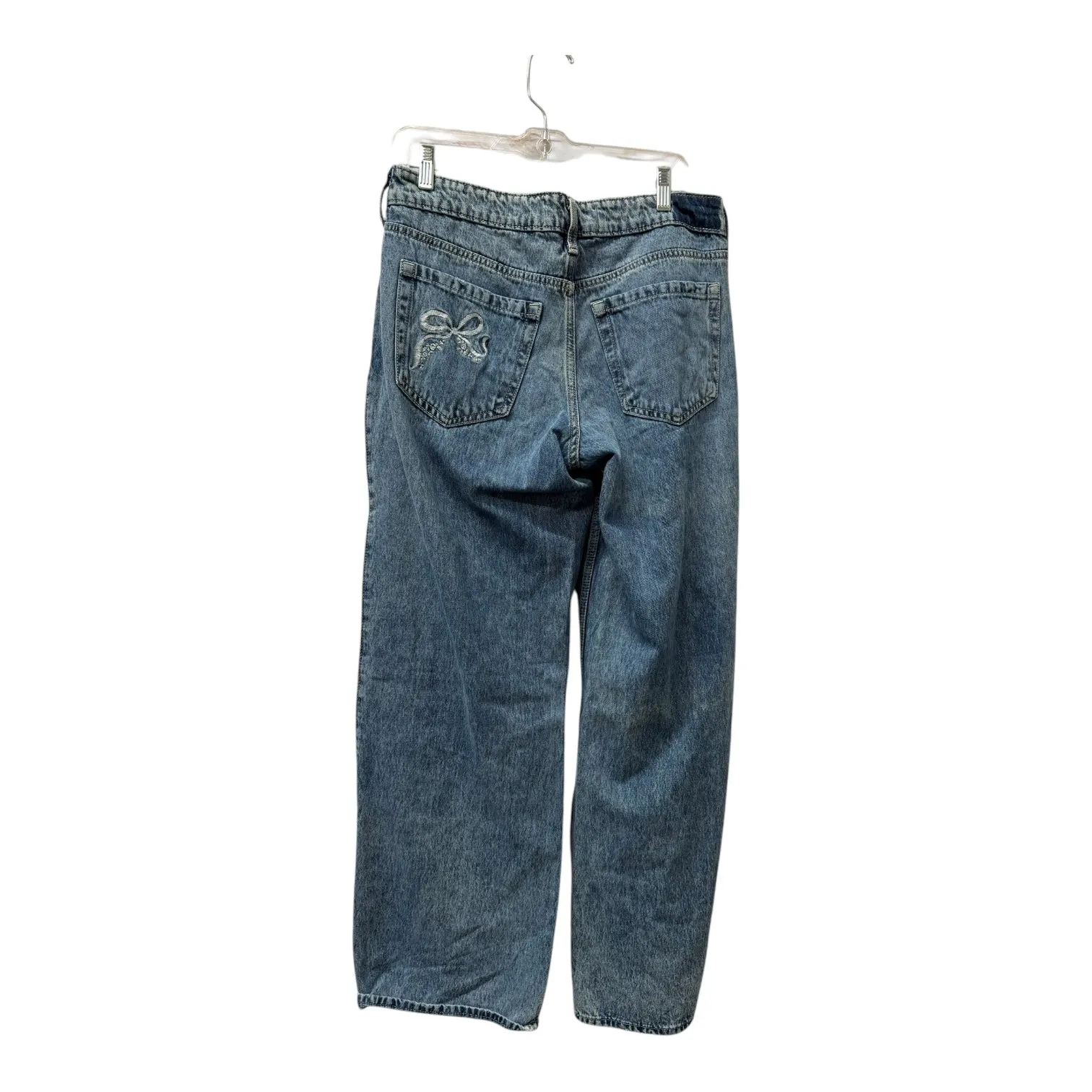 Jeans Flared By Hollister In Blue, Size:8L