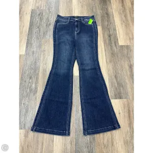 Jeans Flared By Judy Blue In Blue Denim, Size: 10