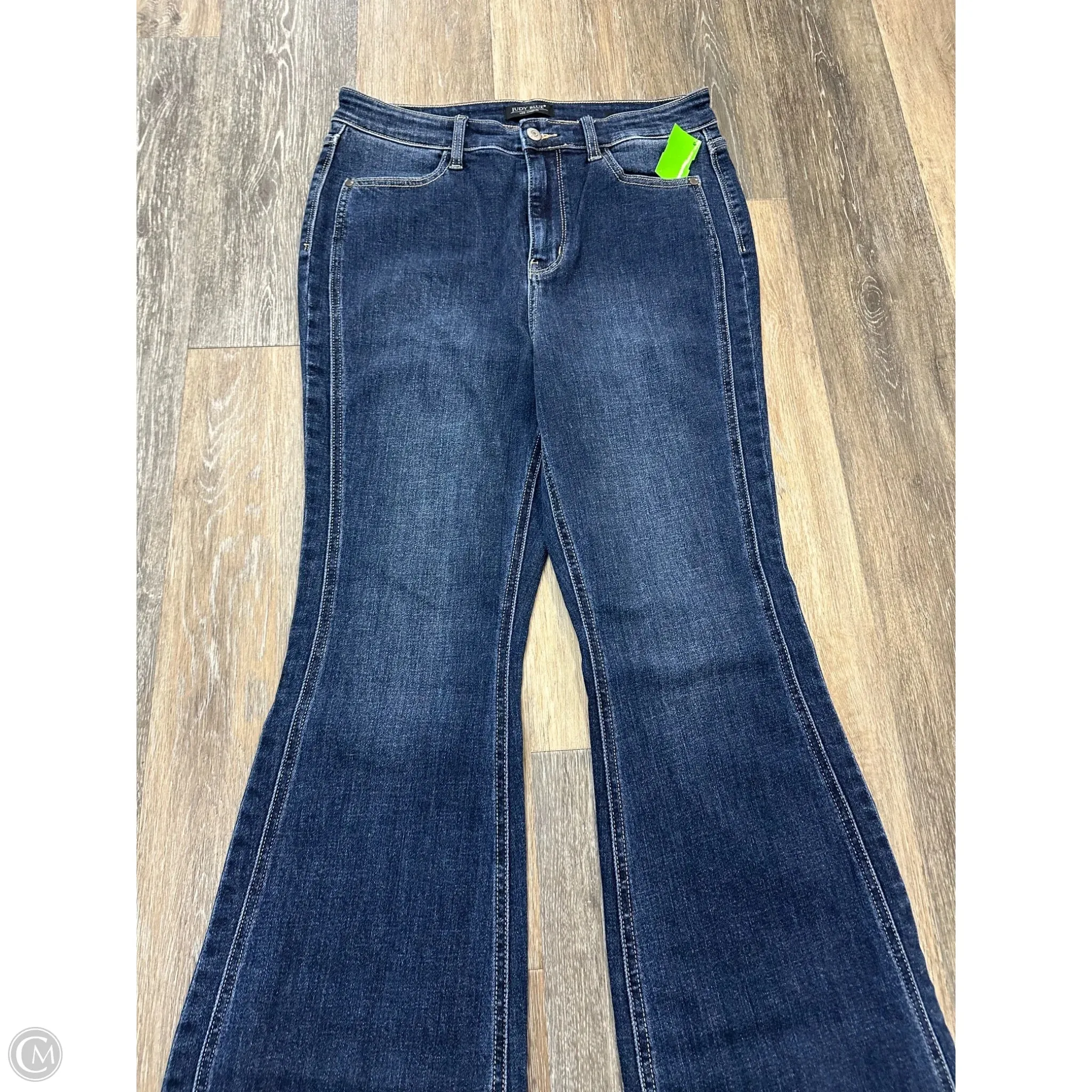 Jeans Flared By Judy Blue In Blue Denim, Size: 10