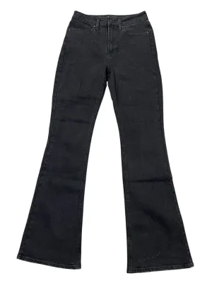 Jeans Flared By Just Black In Black Denim, Size:2