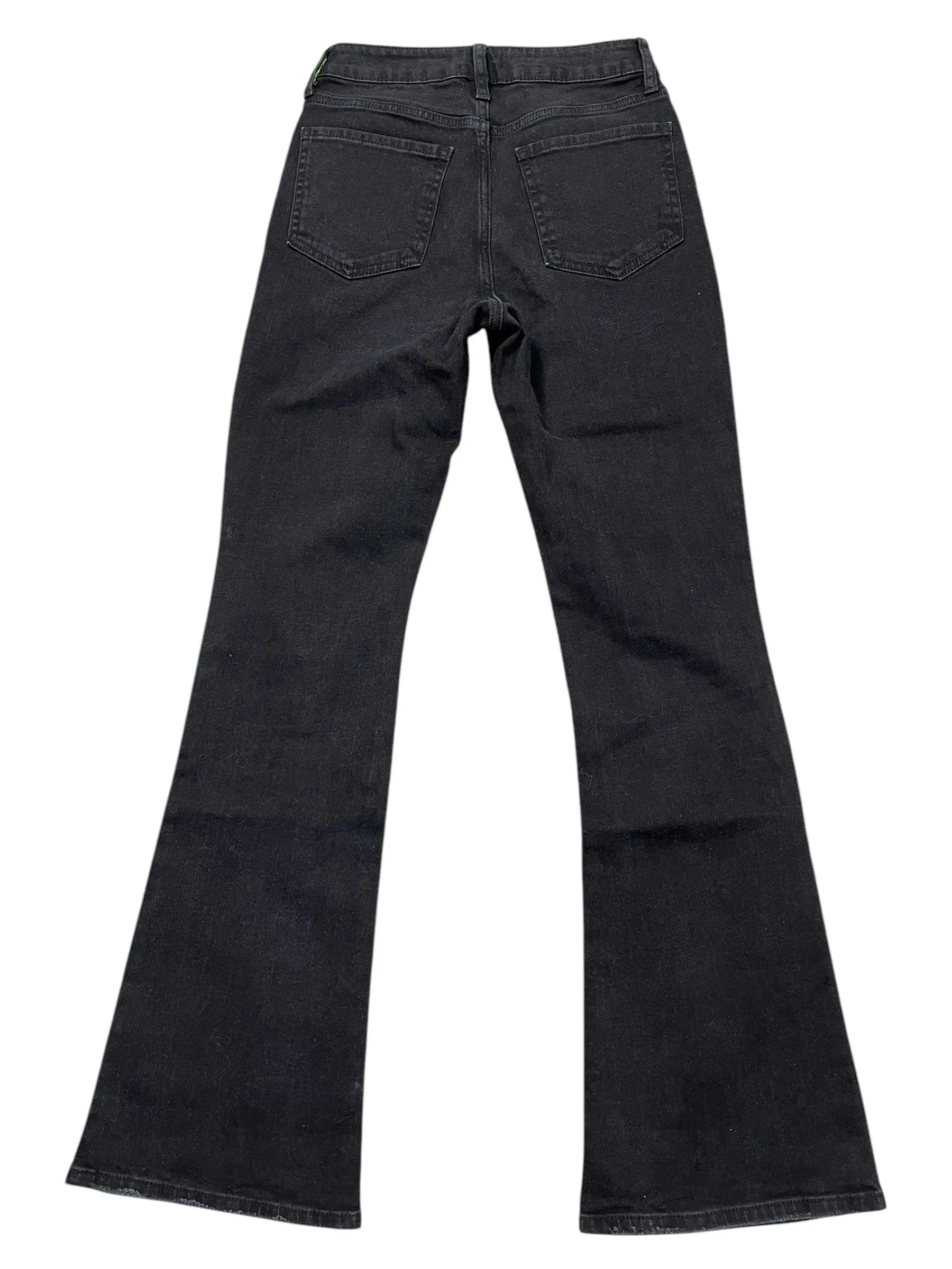 Jeans Flared By Just Black In Black Denim, Size:2