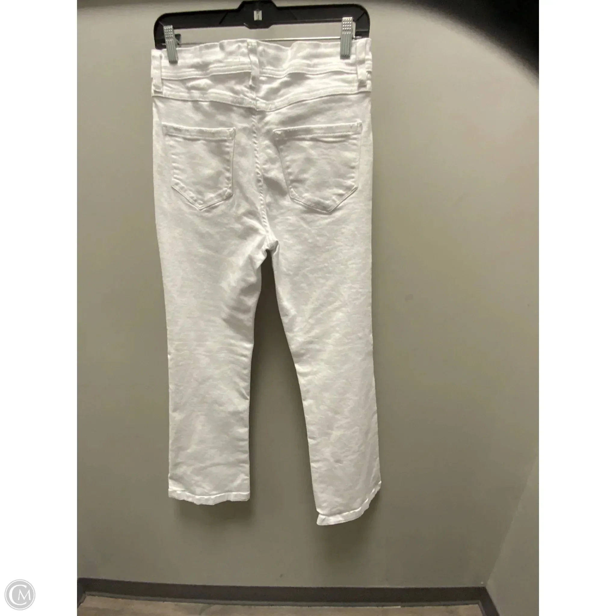 Jeans Flared By Kensie In White Denim, Size: 6