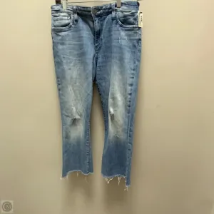 Jeans Flared By Kut In Blue Denim, Size: 4