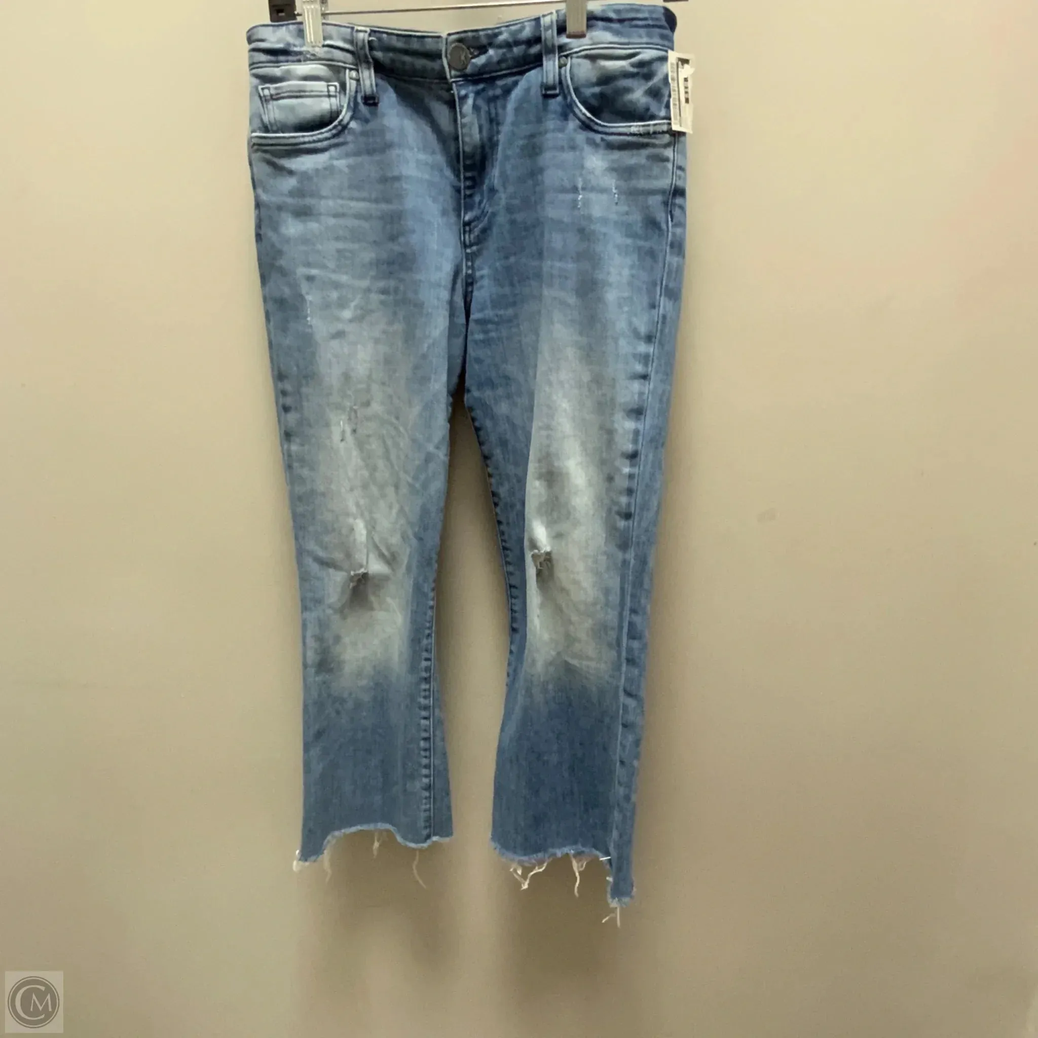 Jeans Flared By Kut In Blue Denim, Size: 4