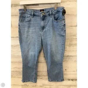 Jeans Flared By Lee In Blue, Size: 12
