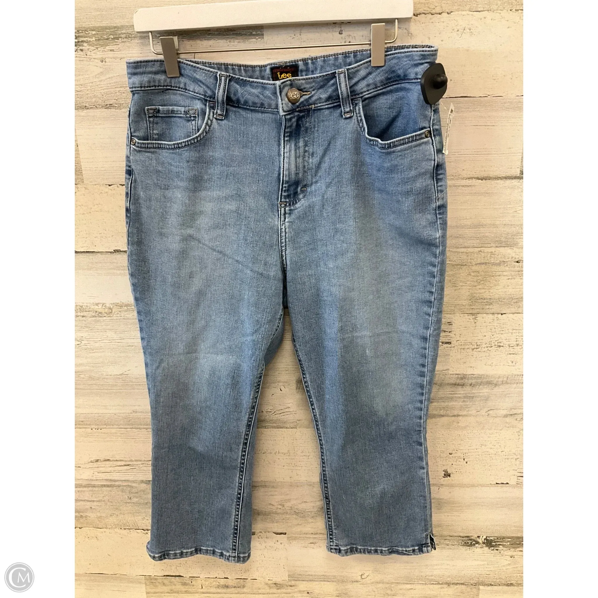 Jeans Flared By Lee In Blue, Size: 12