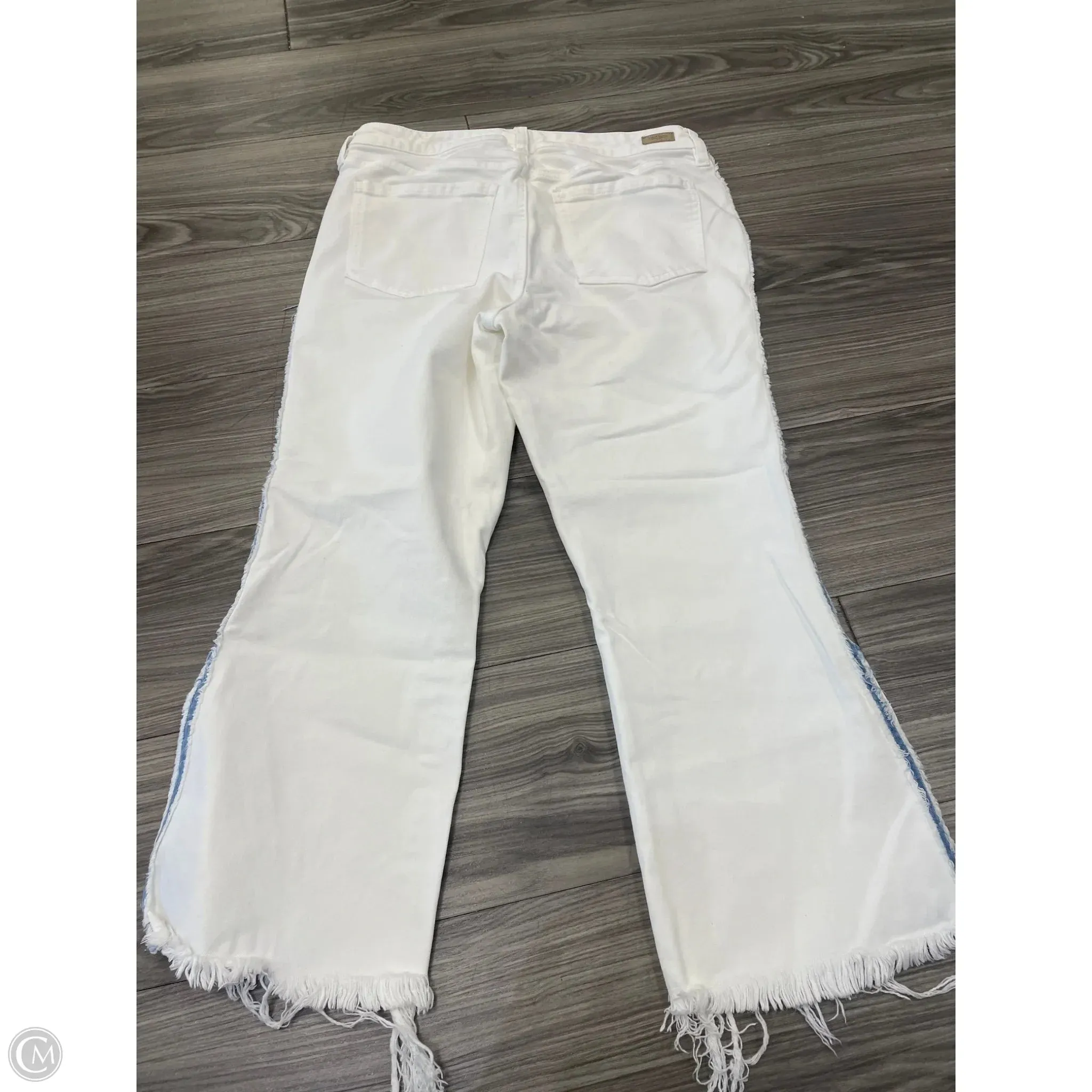 Jeans Flared By Liverpool In White, Size: 12