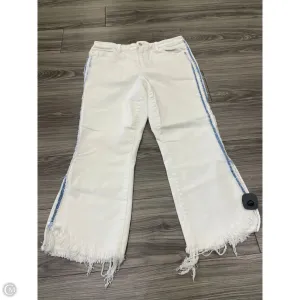 Jeans Flared By Liverpool In White, Size: 12