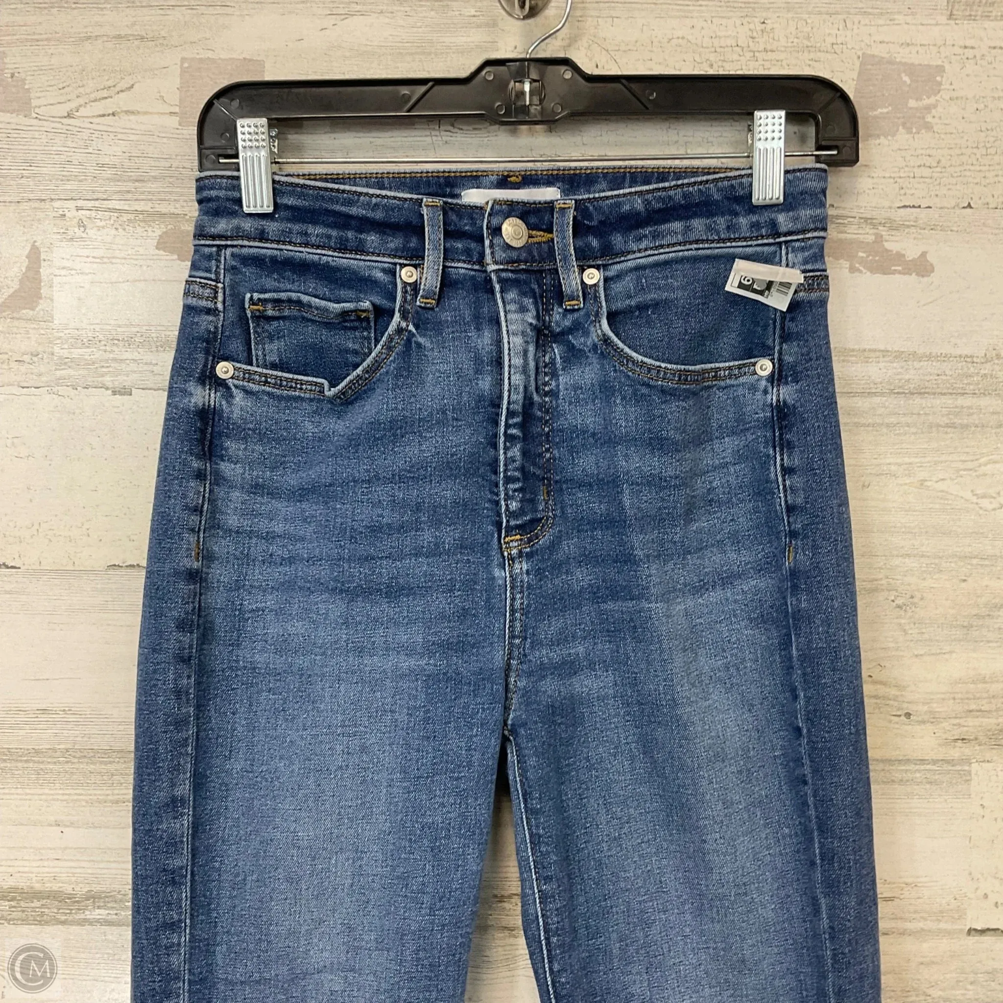 Jeans Flared By Loft In Blue Denim, Size: 0