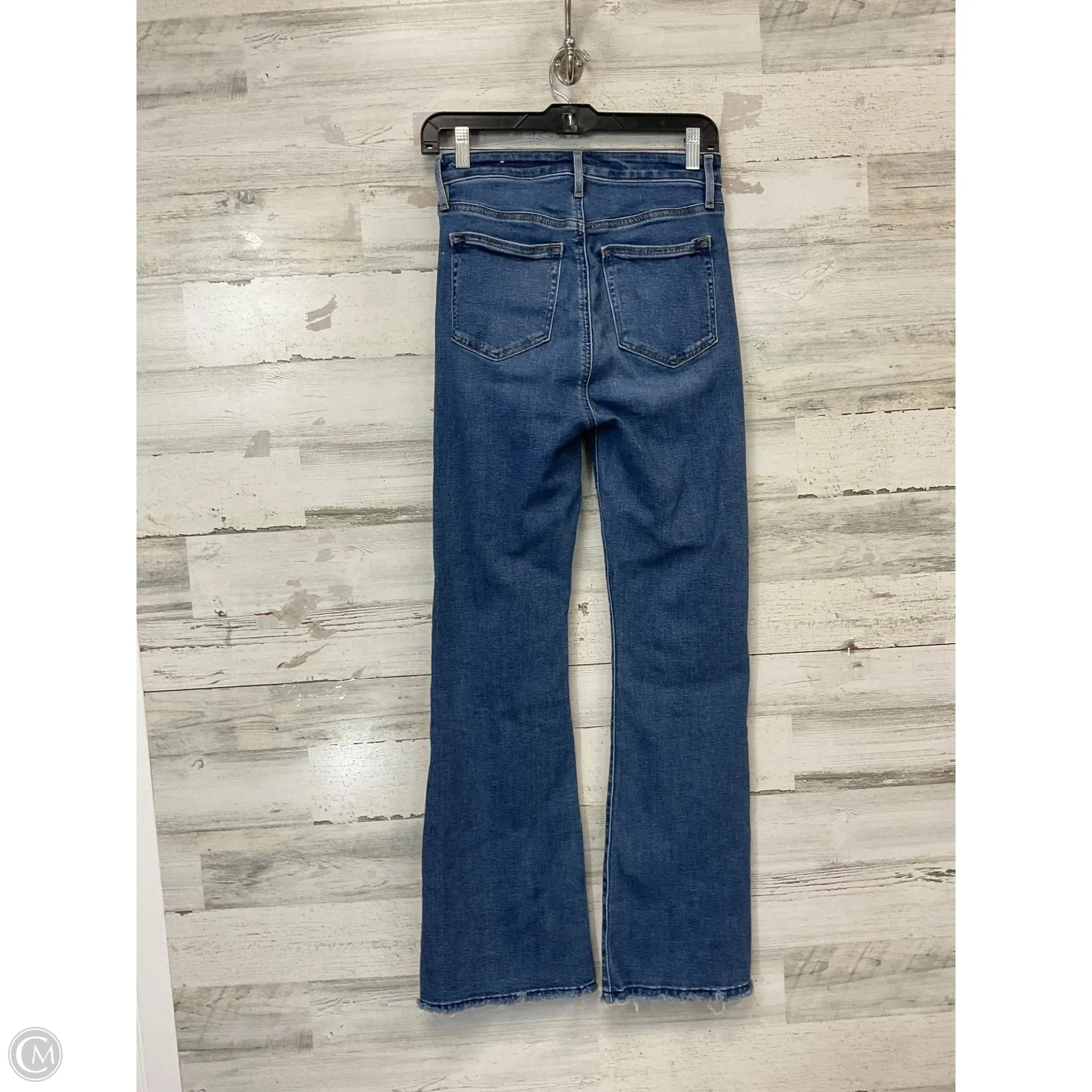 Jeans Flared By Loft In Blue Denim, Size: 0