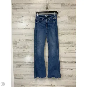 Jeans Flared By Loft In Blue Denim, Size: 0