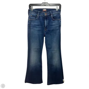 Jeans Flared By Mother In Blue Denim, Size: 4