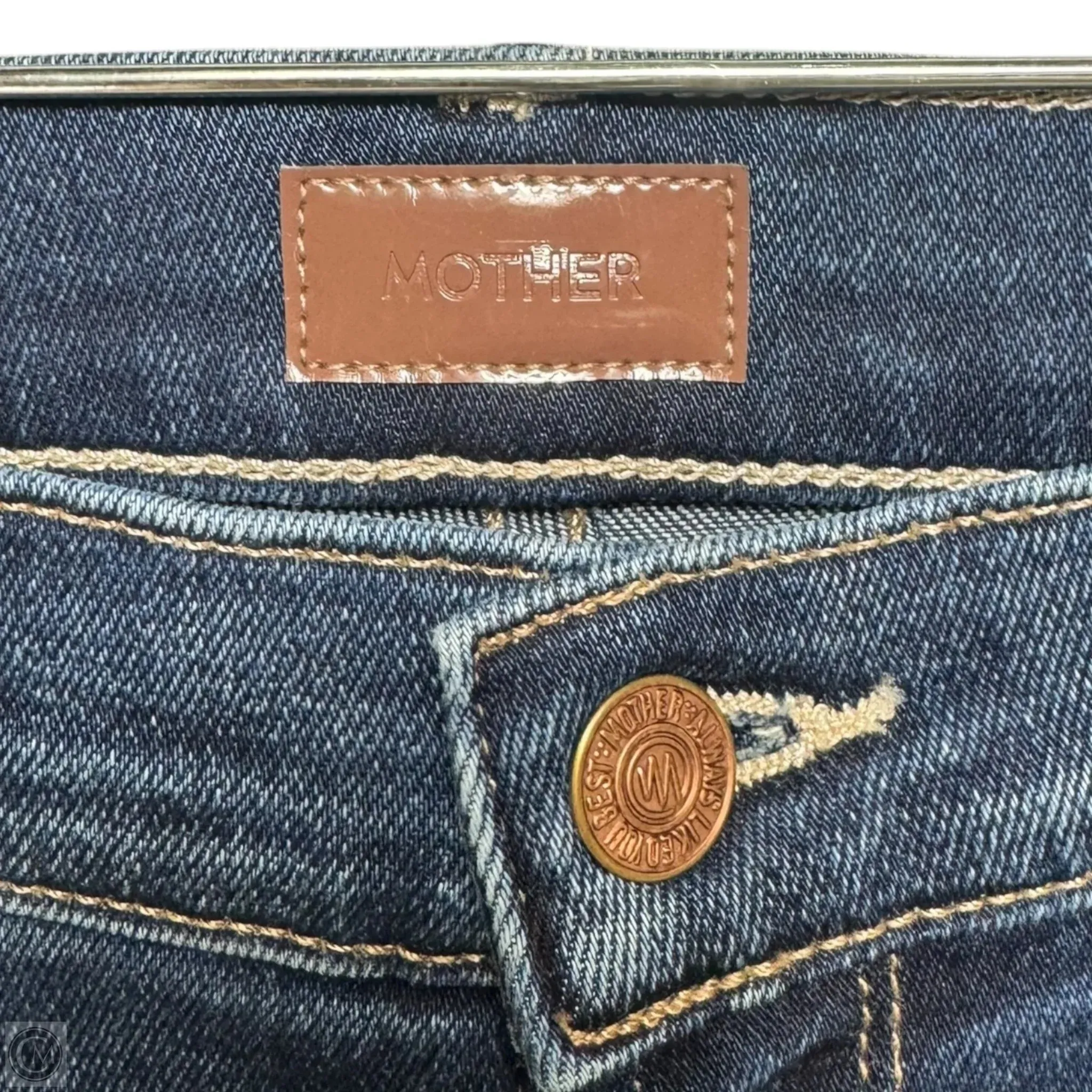 Jeans Flared By Mother In Blue Denim, Size: 4