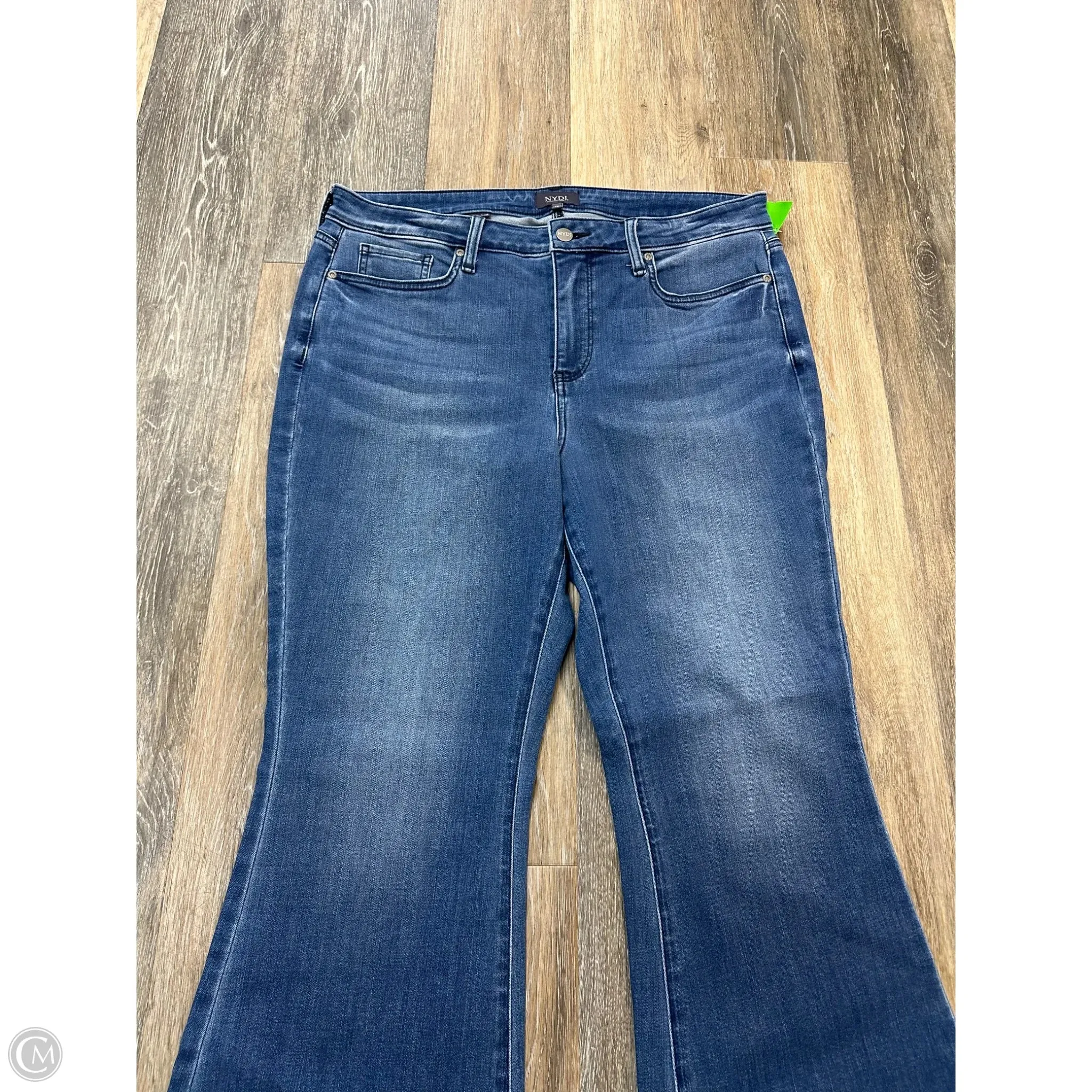 Jeans Flared By Not Your Daughters Jeans In Blue Denim, Size: 12