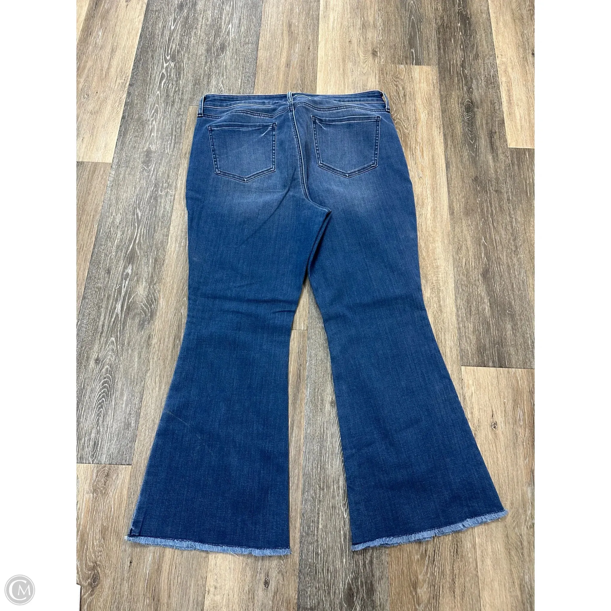 Jeans Flared By Not Your Daughters Jeans In Blue Denim, Size: 12