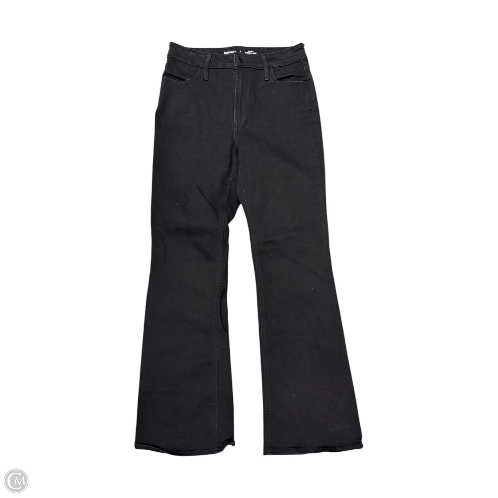 Jeans Flared By Old Navy In Black Denim, Size: 2