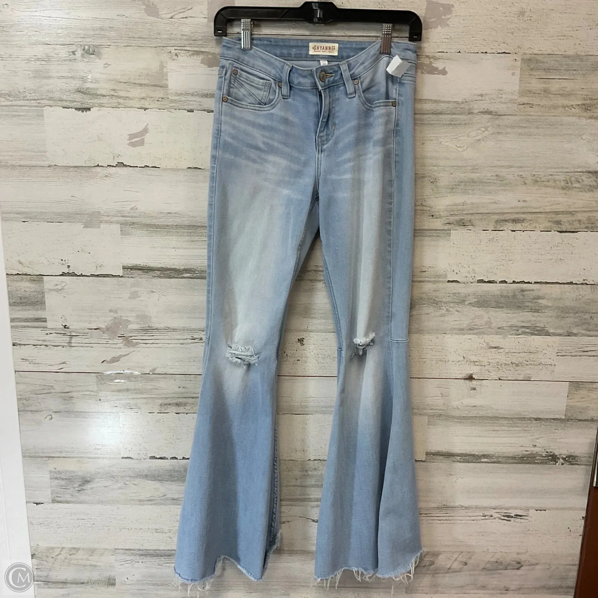 Jeans Flared By SHYANNE In Blue Denim, Size: 4