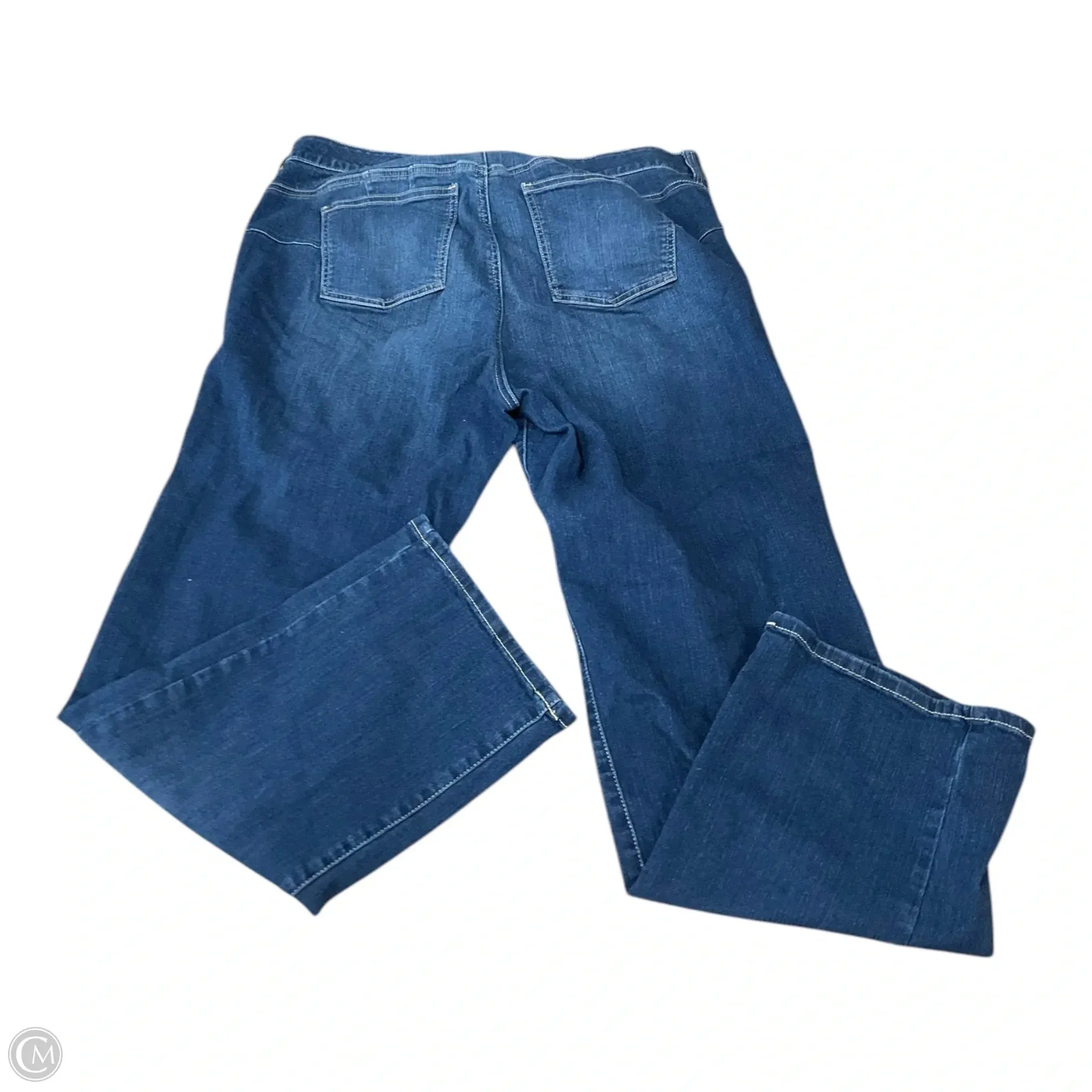 Jeans Flared By Torrid In Blue Denim, Size: 18
