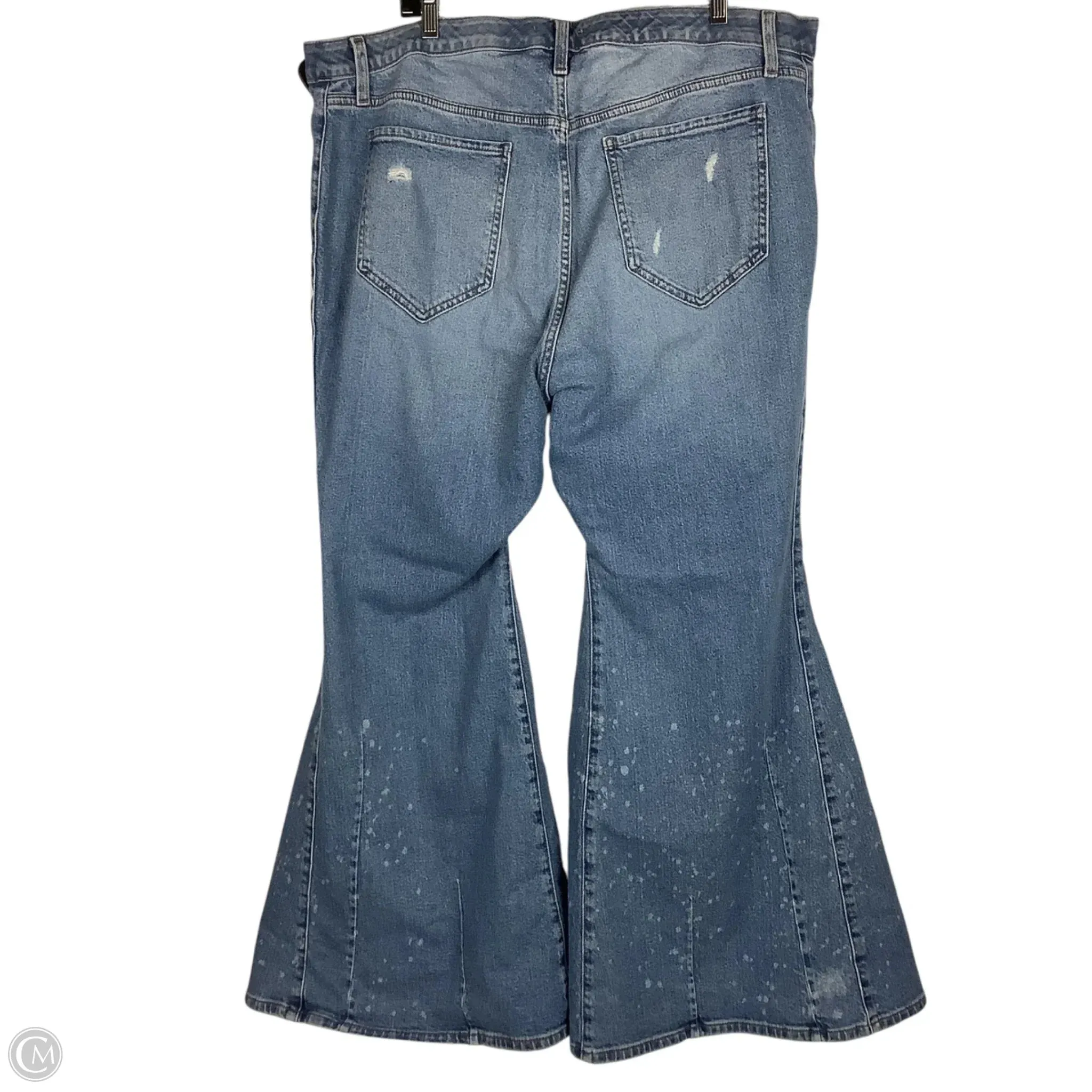 Jeans Flared By Torrid In Blue Denim, Size: 20